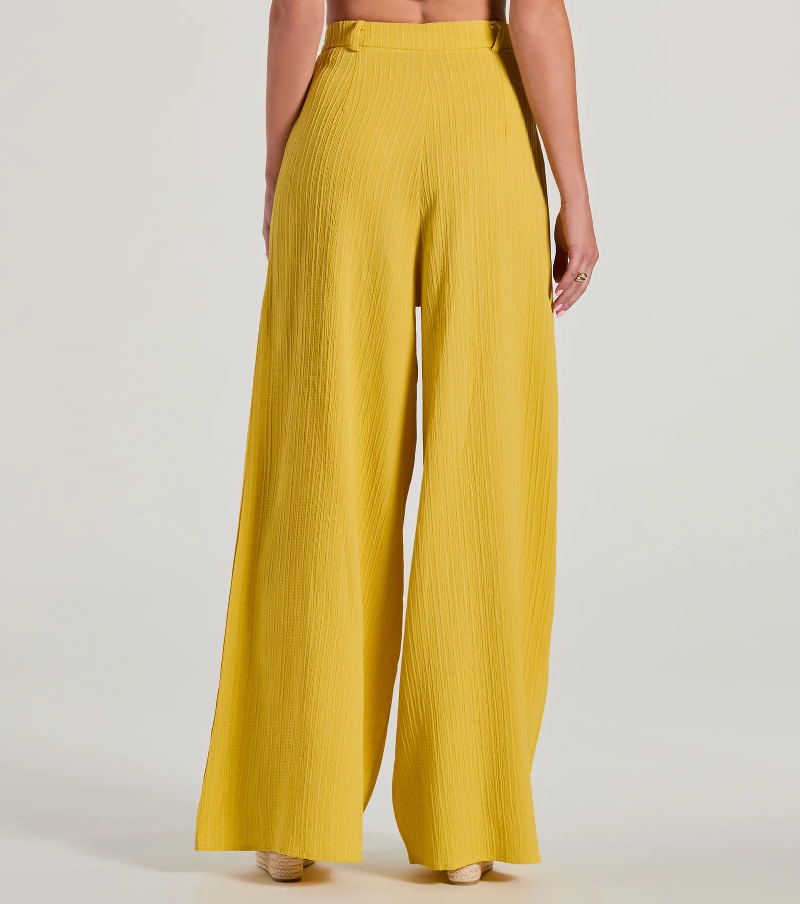 Endless Vacay High Rise Wide-Leg Trouser Pants