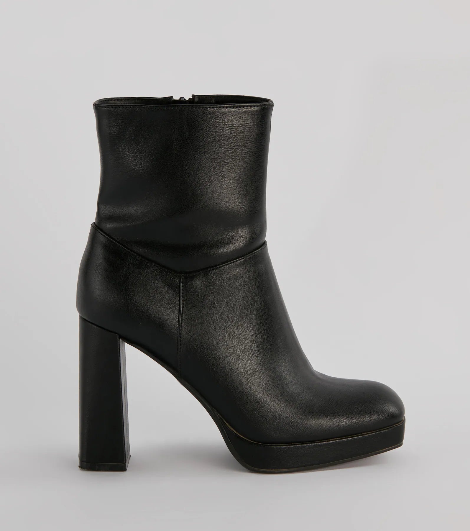 Amp It Up Faux Leather Platform Boots