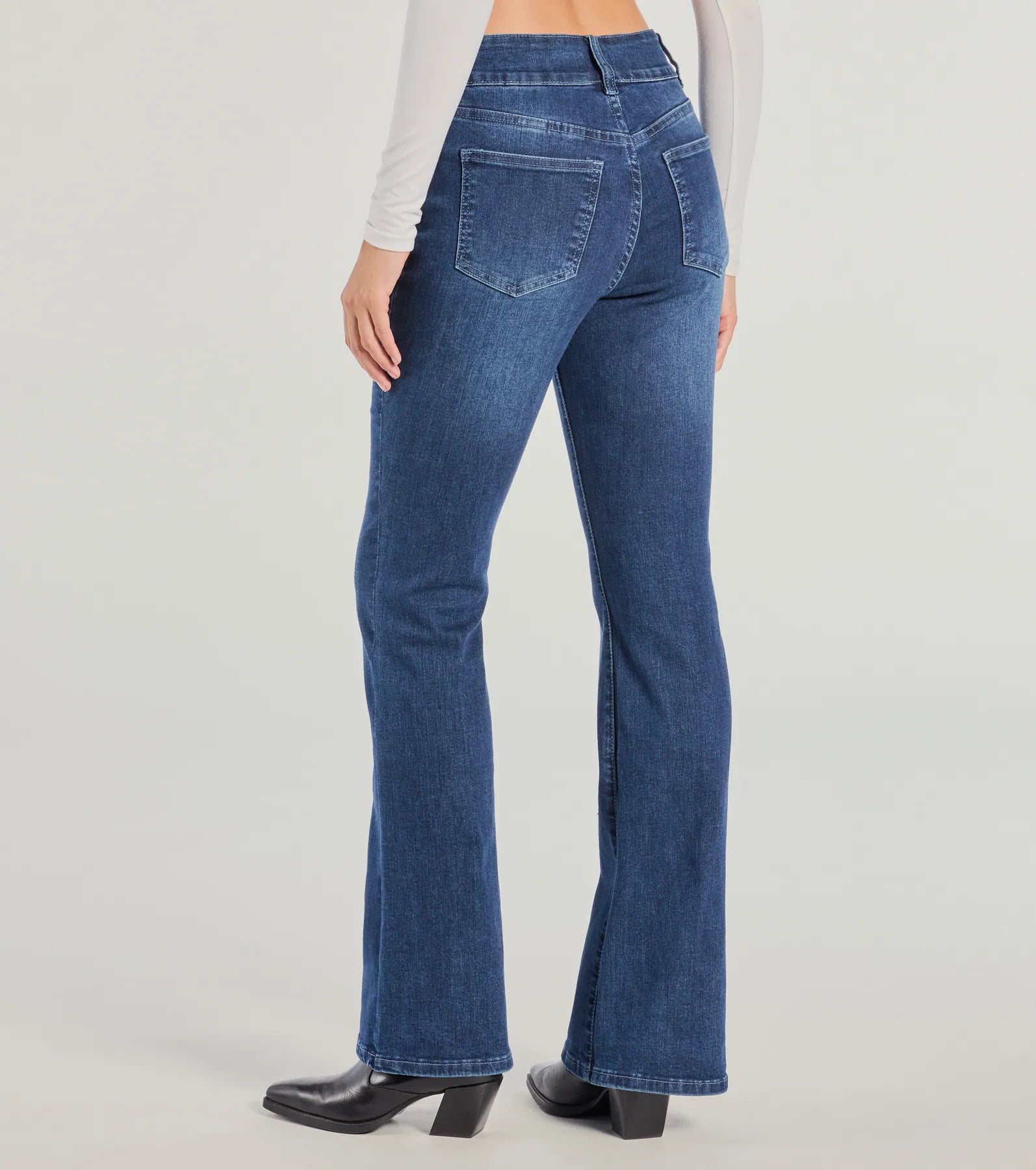 Good Vibes Mid-Rise Flared Denim Jeans