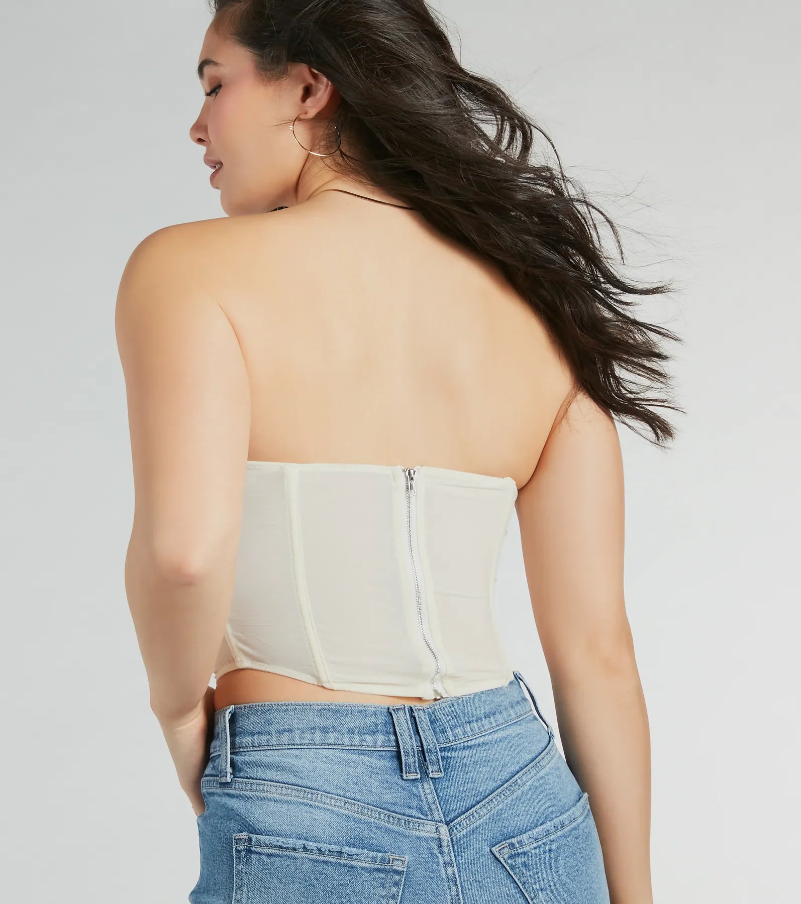 Night-Out Worthy Cropped Corset Top