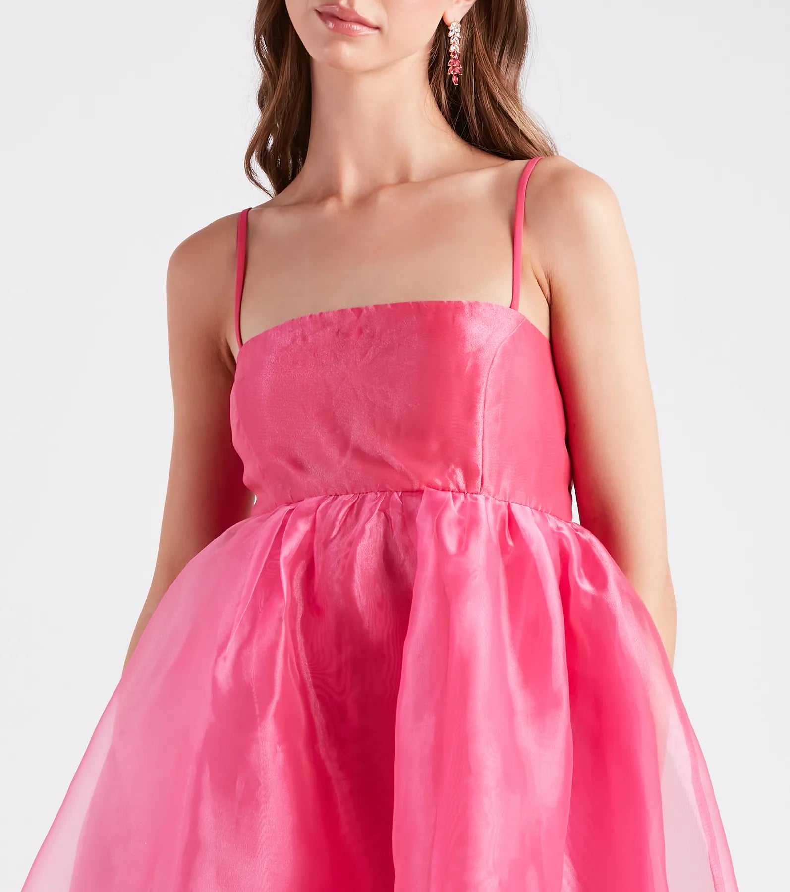 Harlow Square Neck Babydoll Party Dress