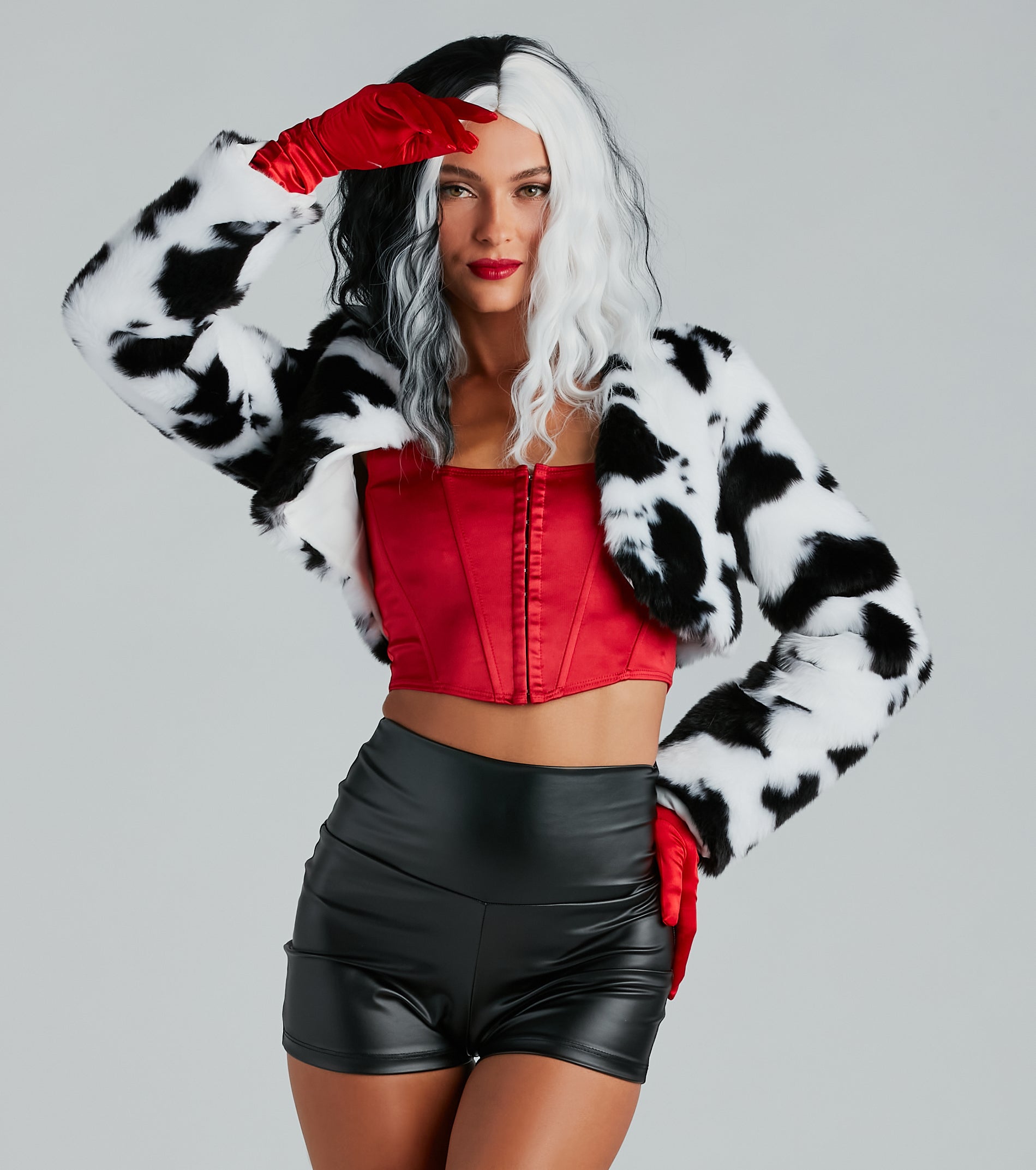 Major Diva Energy Cropped Faux Fur Jacket