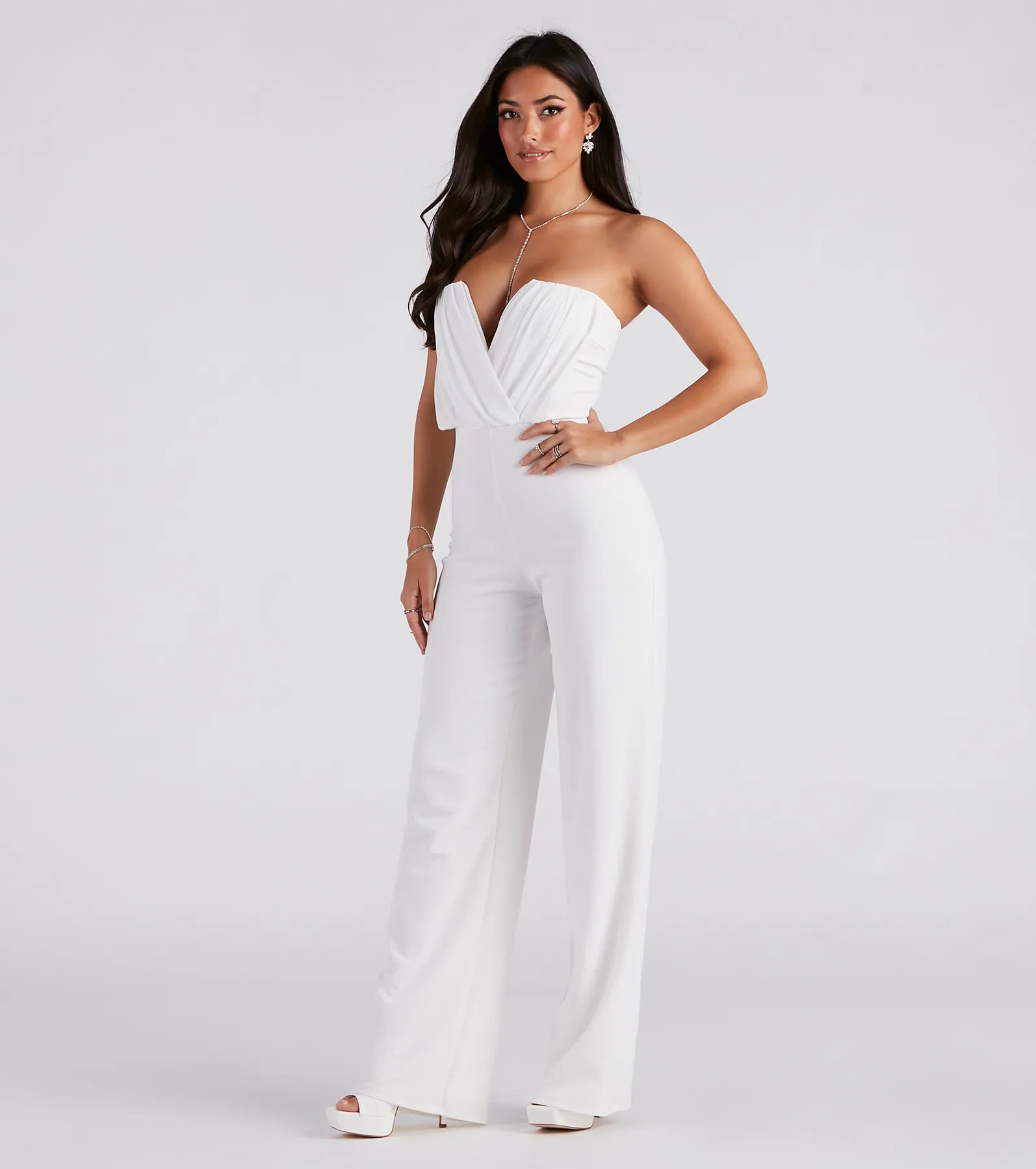 Such A Chic Vibe Strapless Jumpsuit