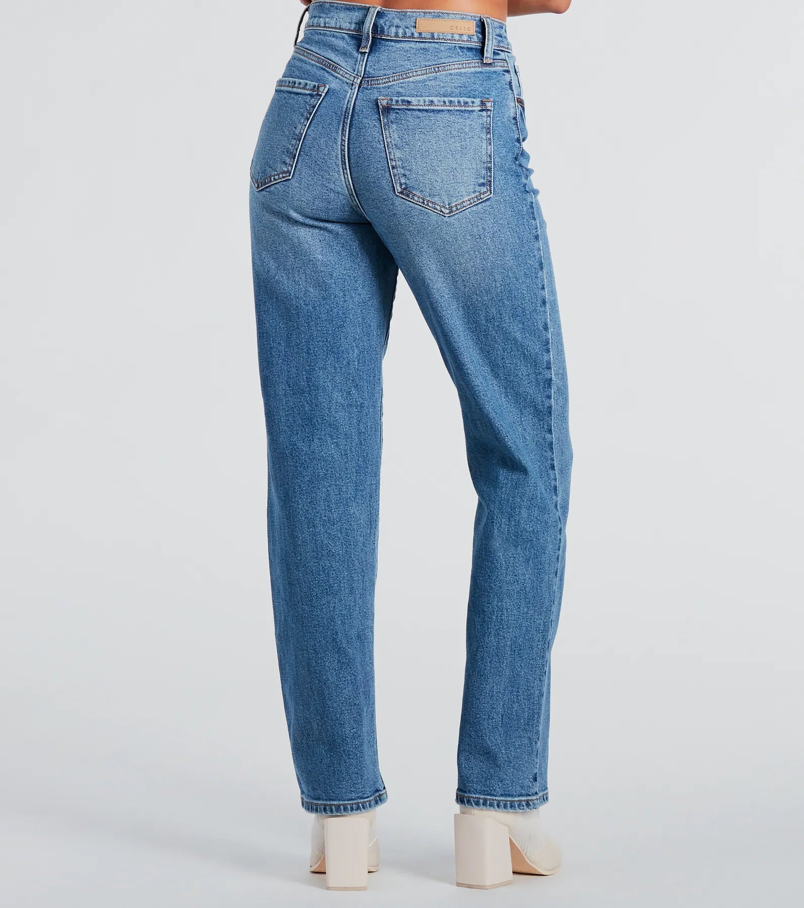 Classic High-Rise Straight-Leg Boyfriend Jeans