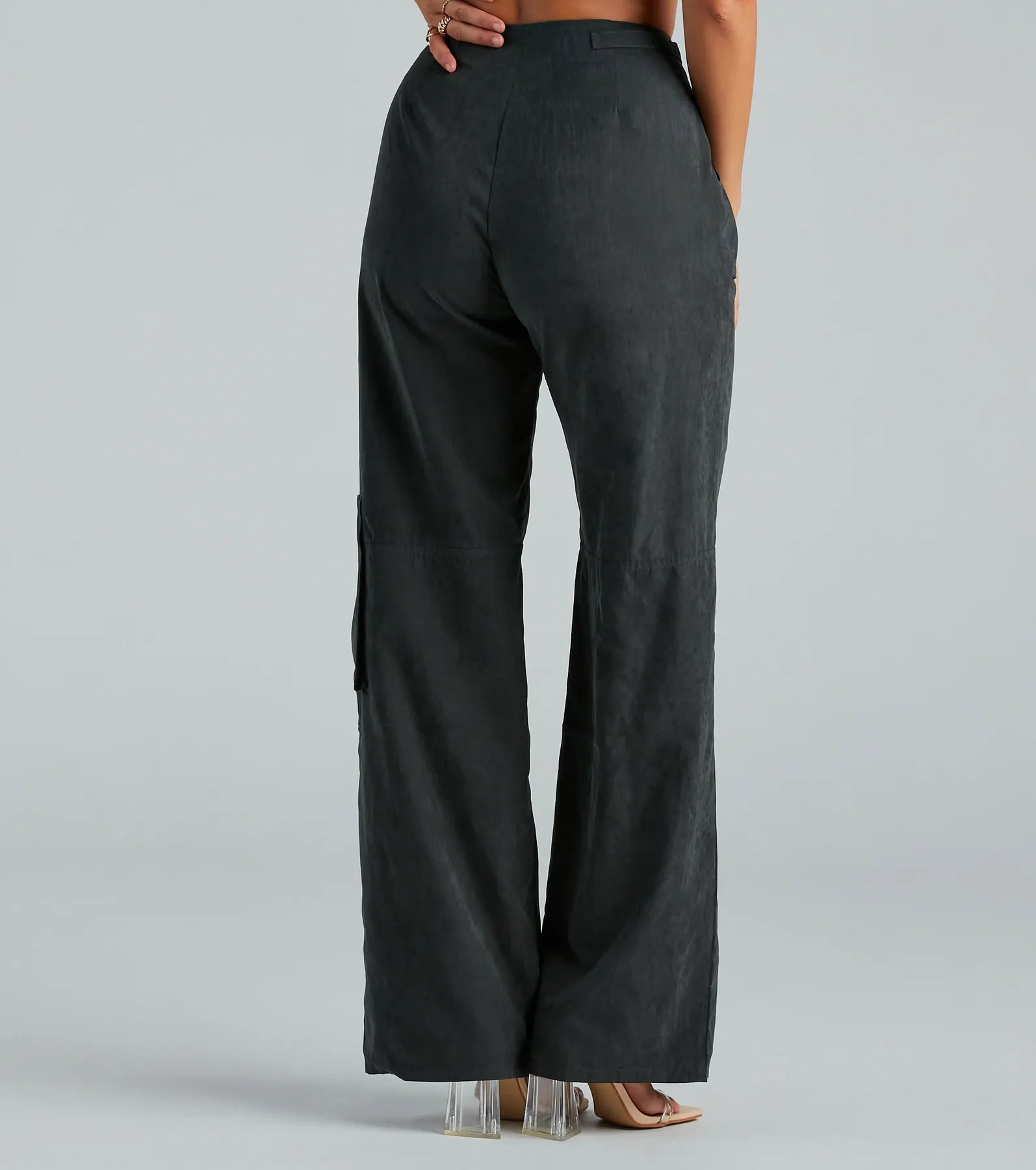 Trendy Girl Wide-Leg Cargo Twill Pants