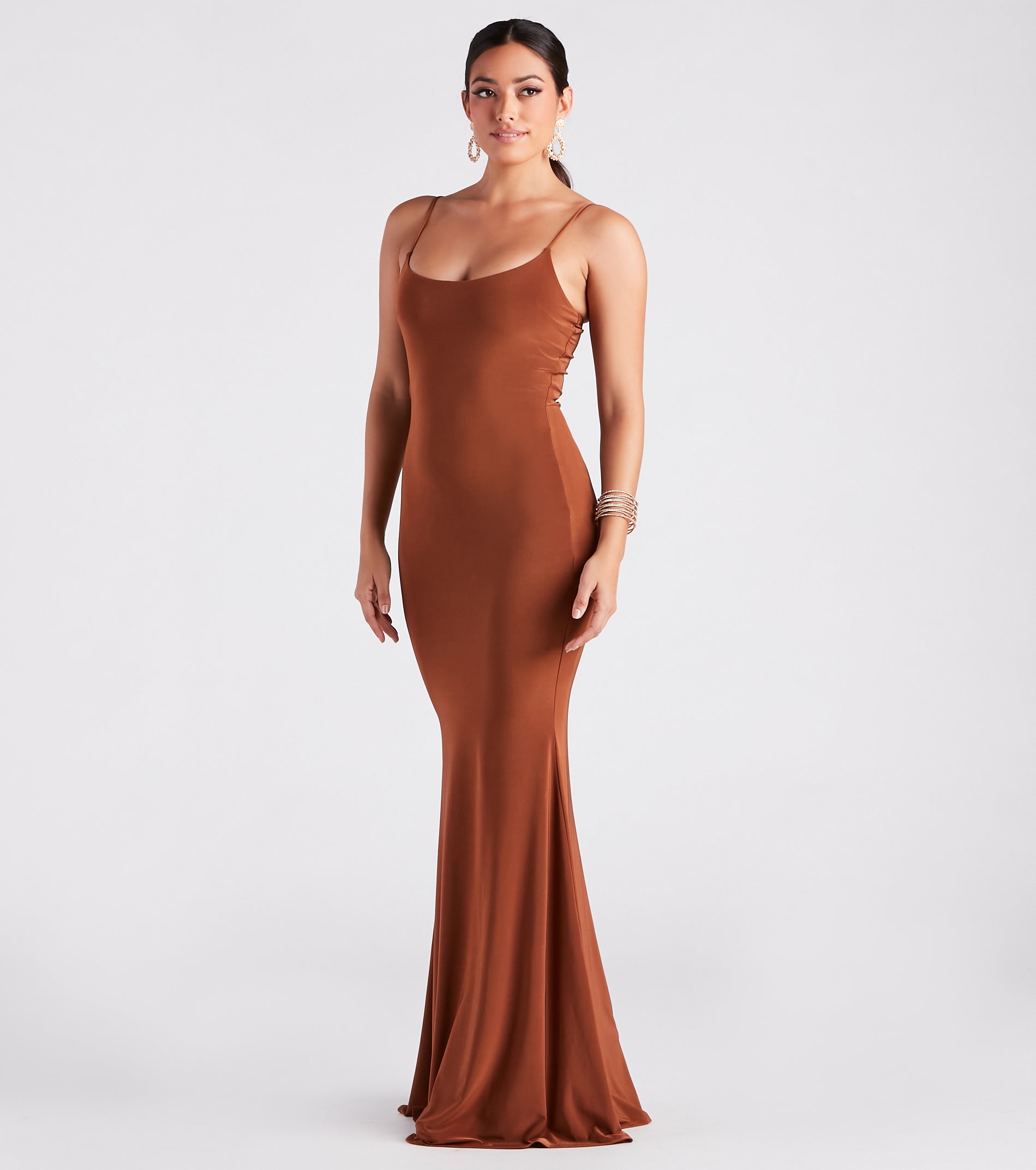 Kaitlyn Formal Square Neck Mermaid Long Dress