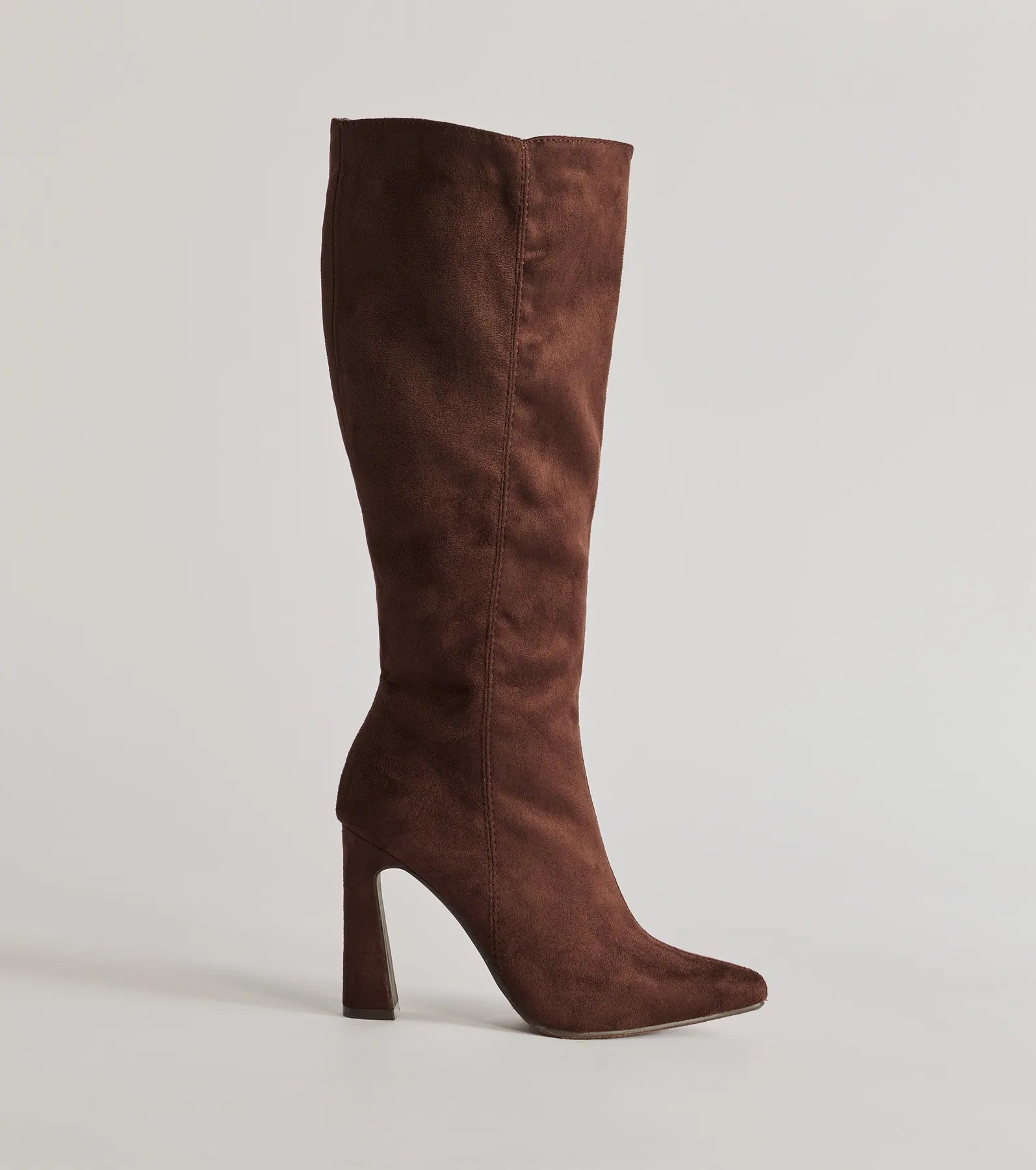 Chic Element Faux Suede Under-The-Knee Boots