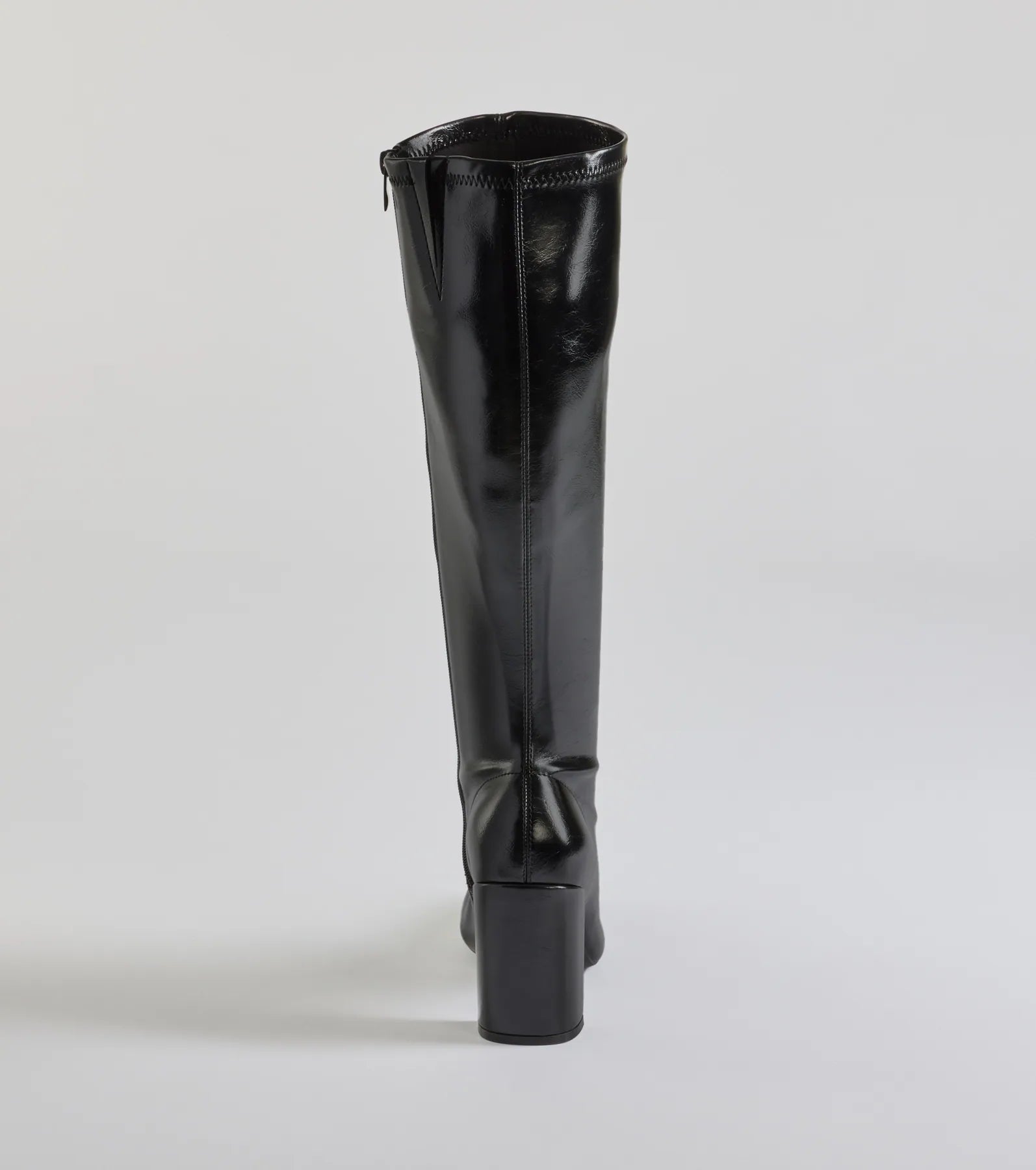 Sleek Strut Faux Leather Under-The-Knee Boots