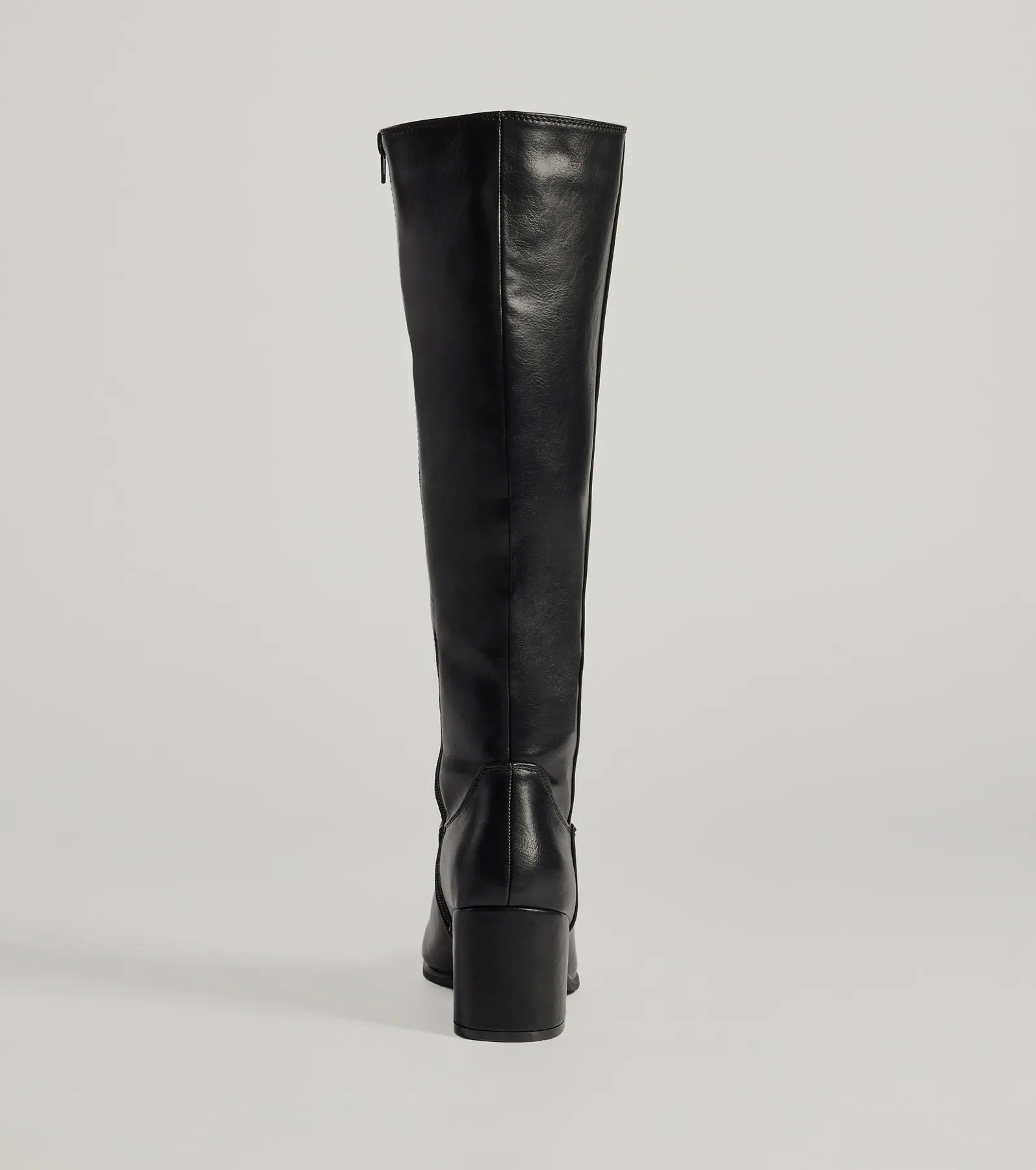 Chic Strides Faux Leather Under-The-Knee Boots