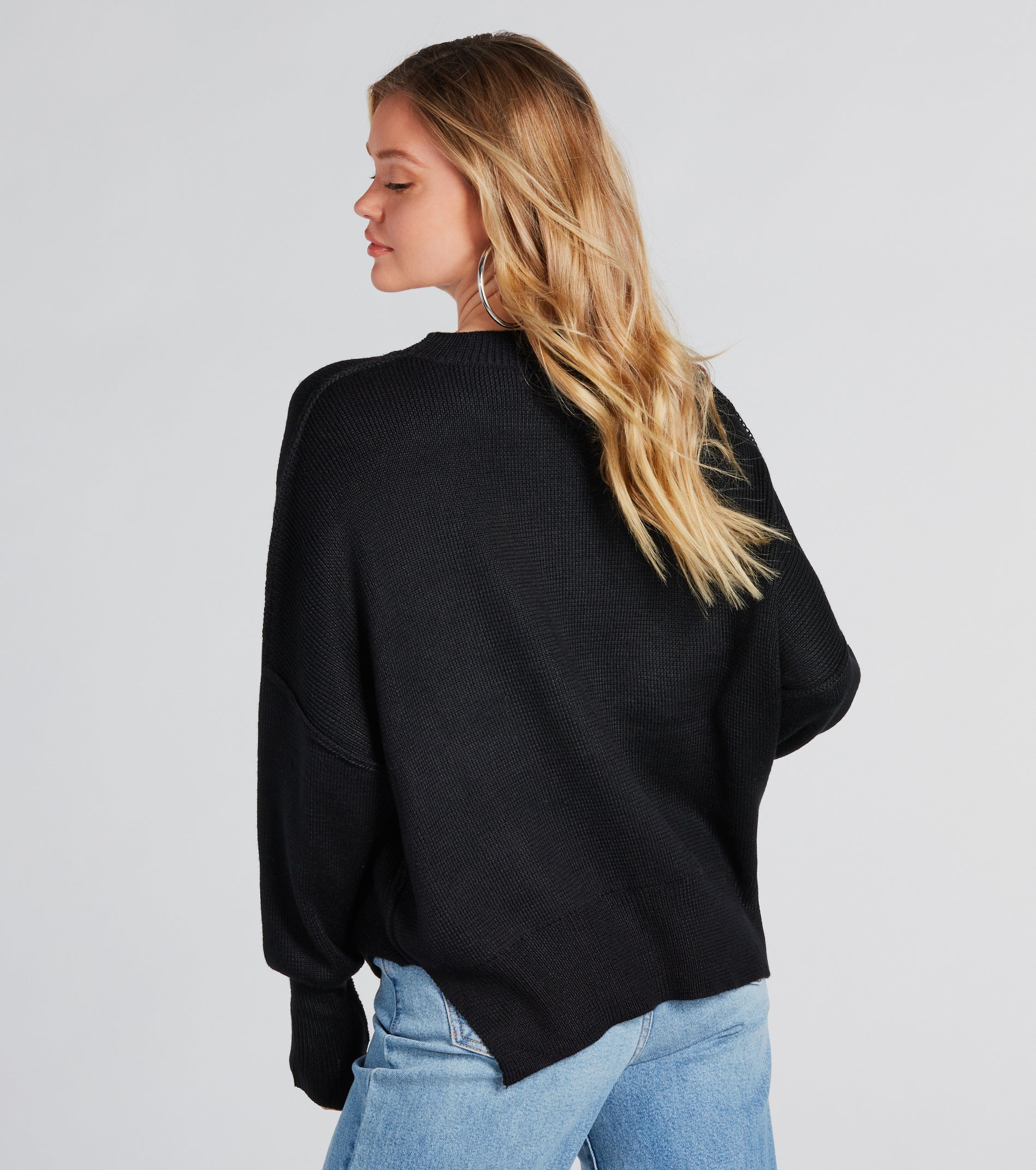 Good Vibes Oversized Pullover Sweater