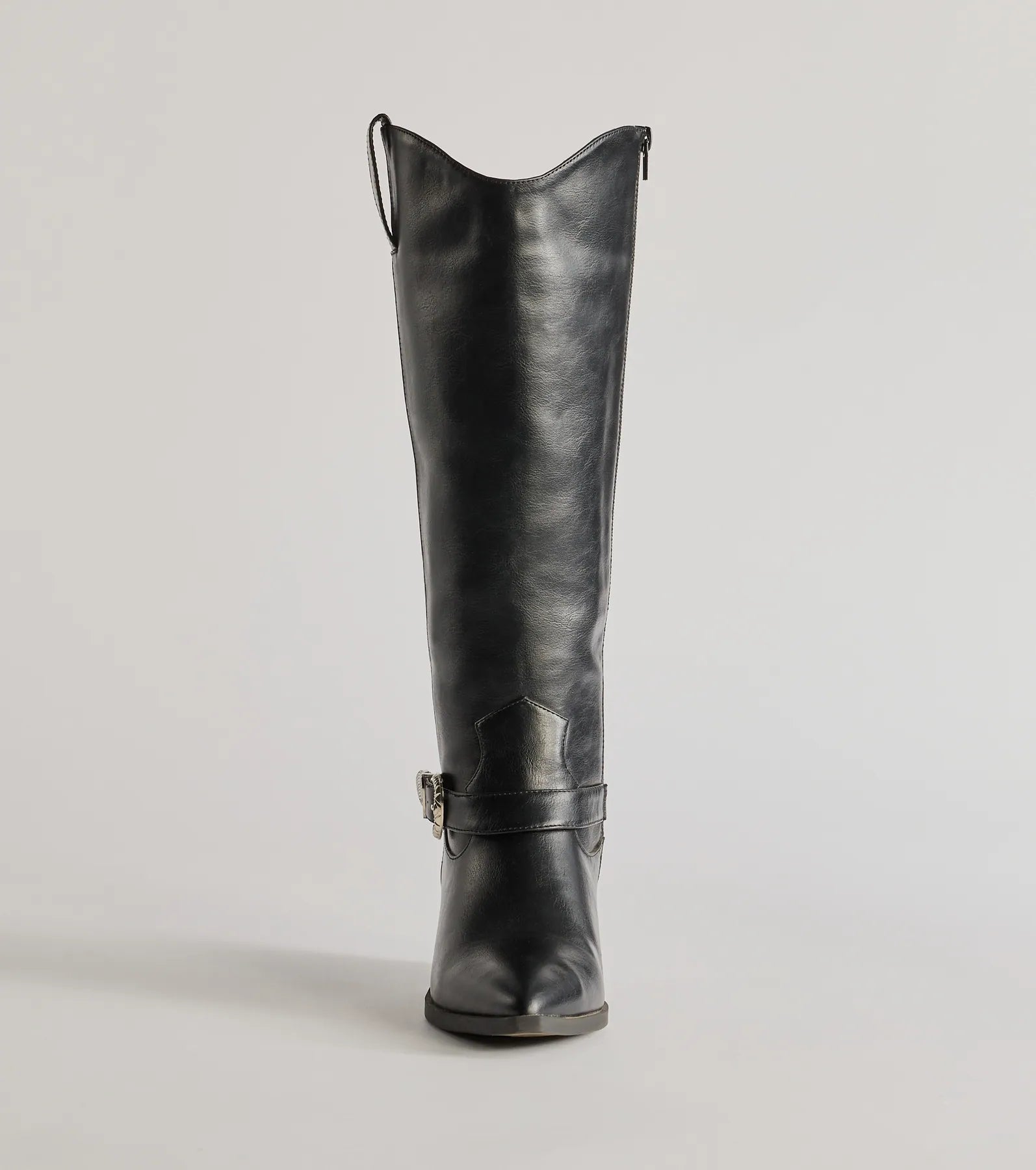 Desert Sun Western Buckle Under-The-Knee Boots