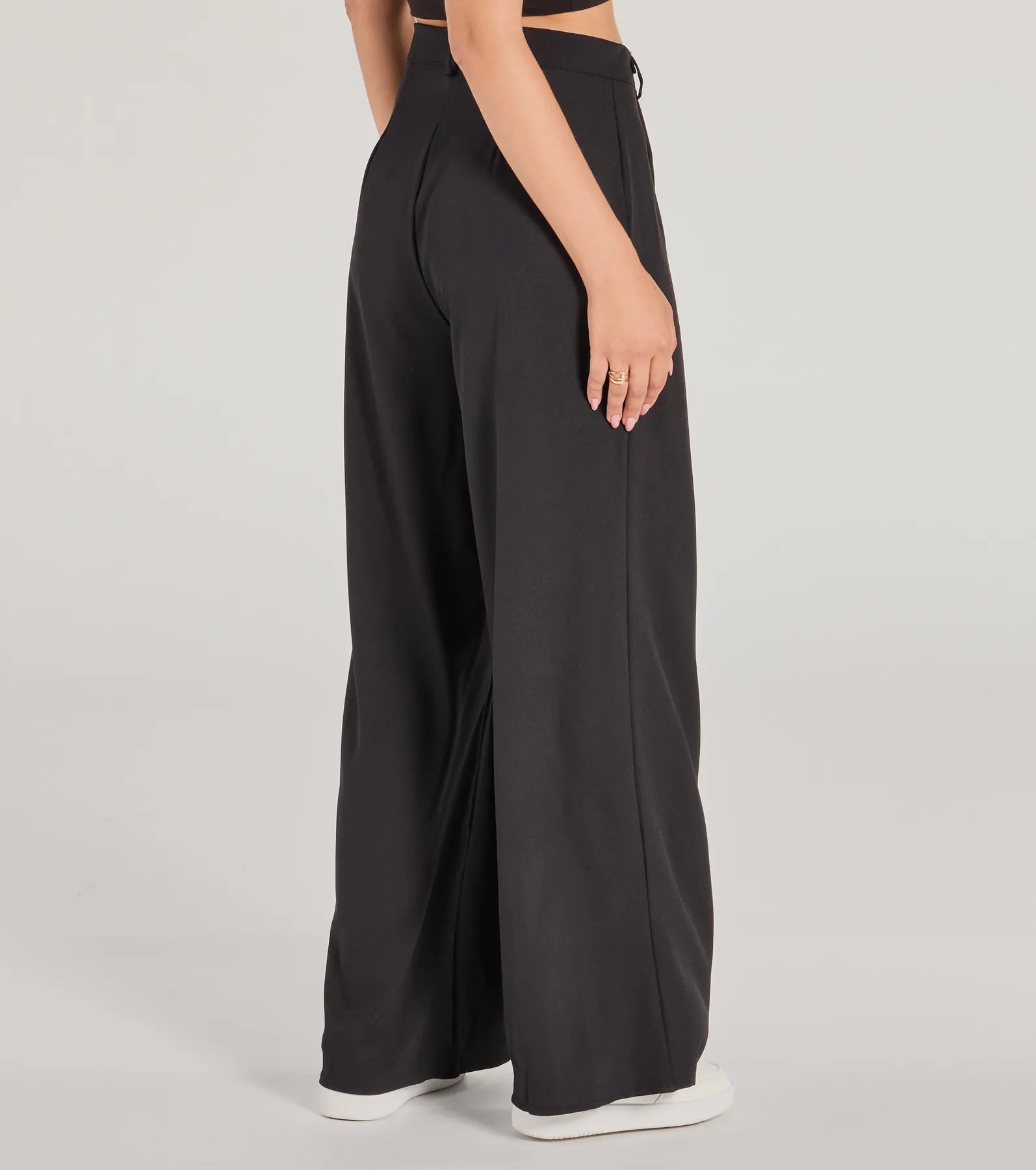 Posh Play High Rise Wide Leg Trouser Pants