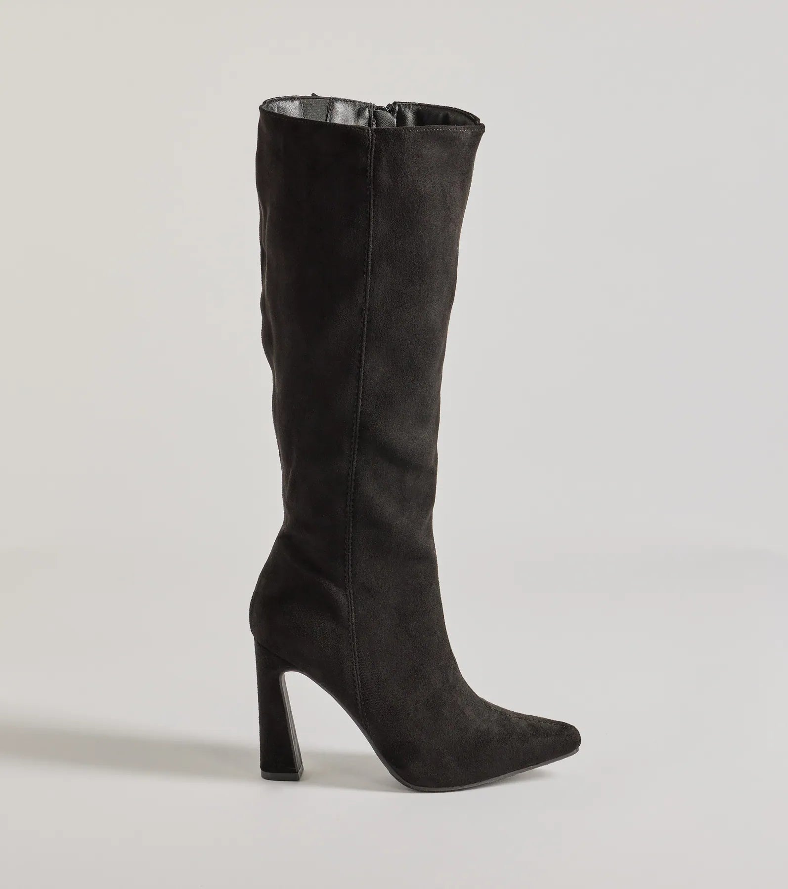 Chic Element Faux Suede Under-The-Knee Boots