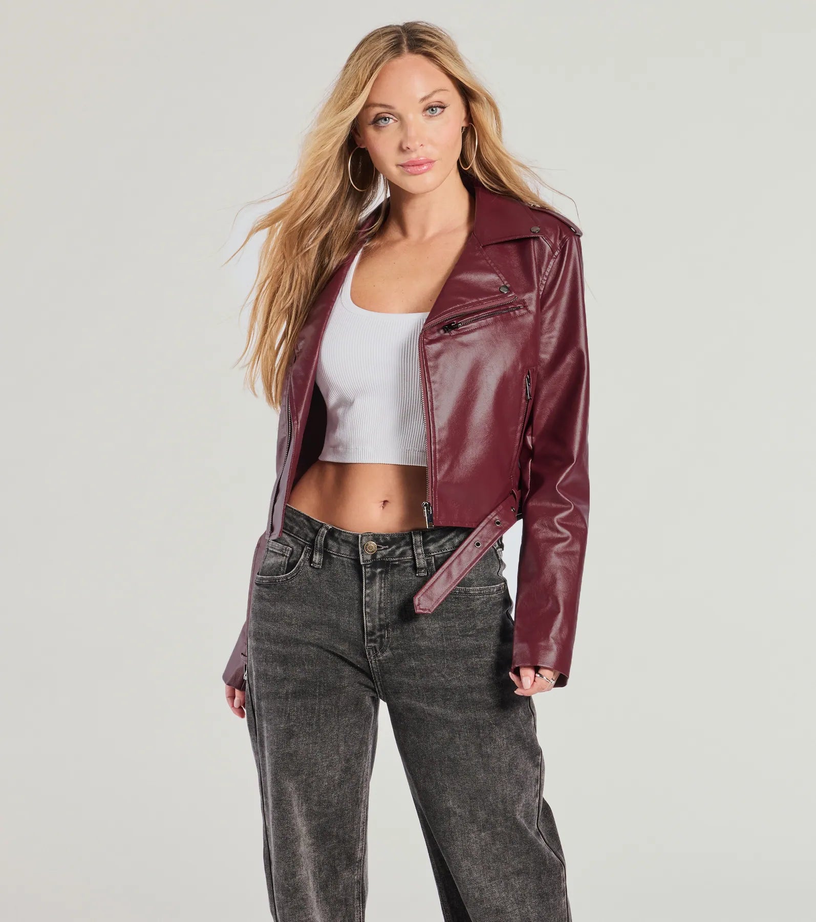 Ride With Me Faux Leather Moto Jacket