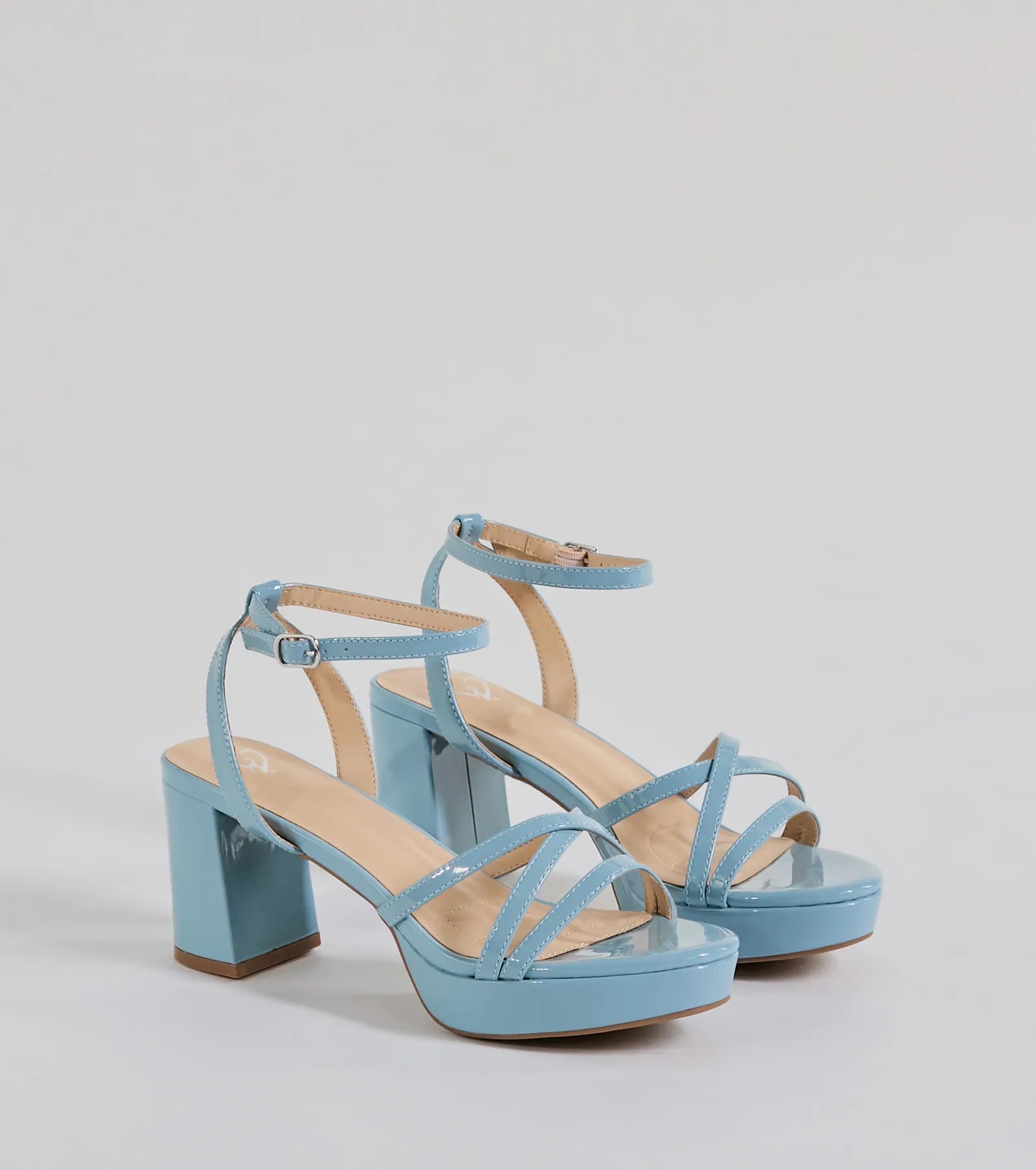 Flirty Sophistication Strappy Platform Block Heels