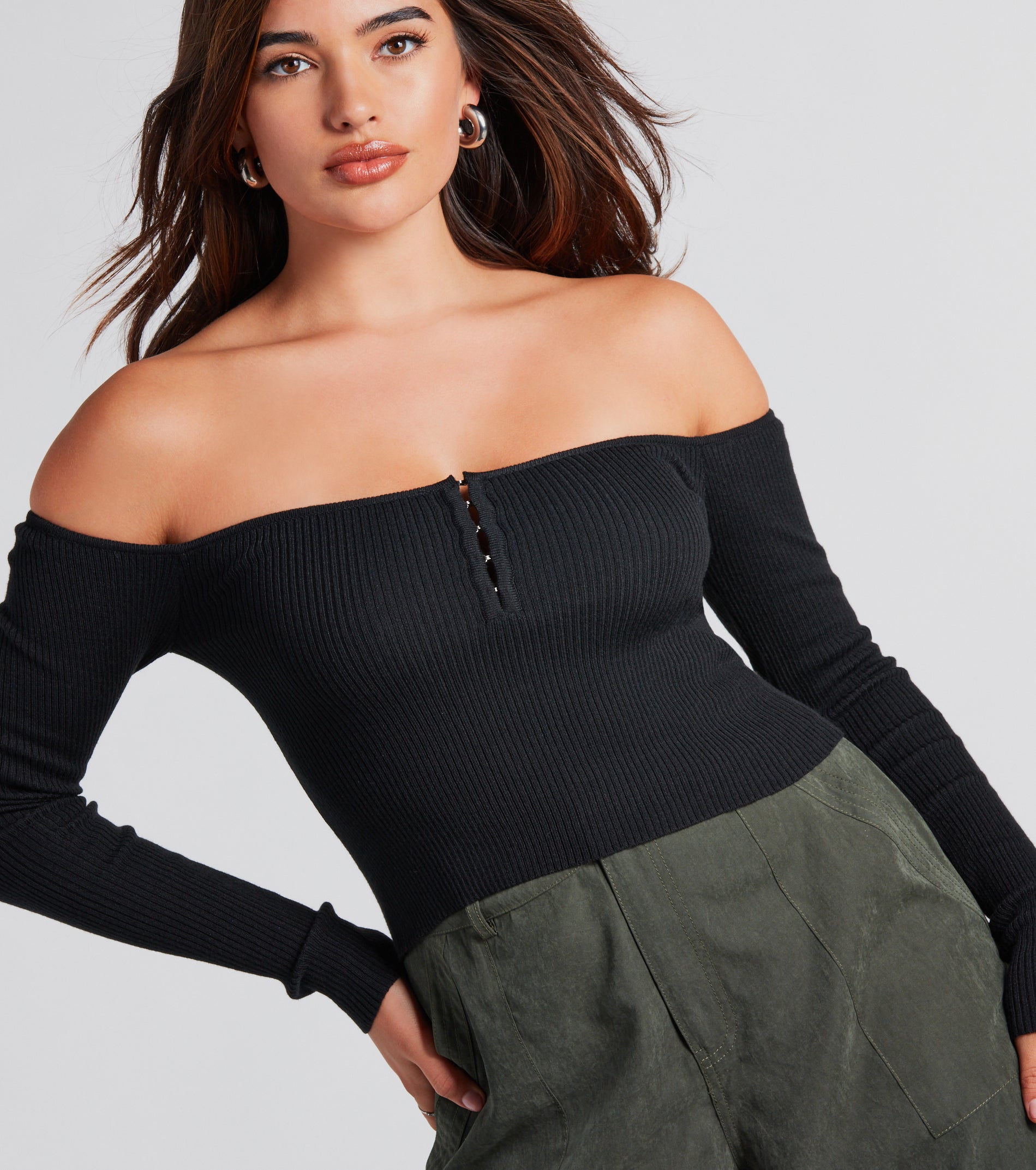 Trendy Upgrade Off-The-Shoulder Crop Top