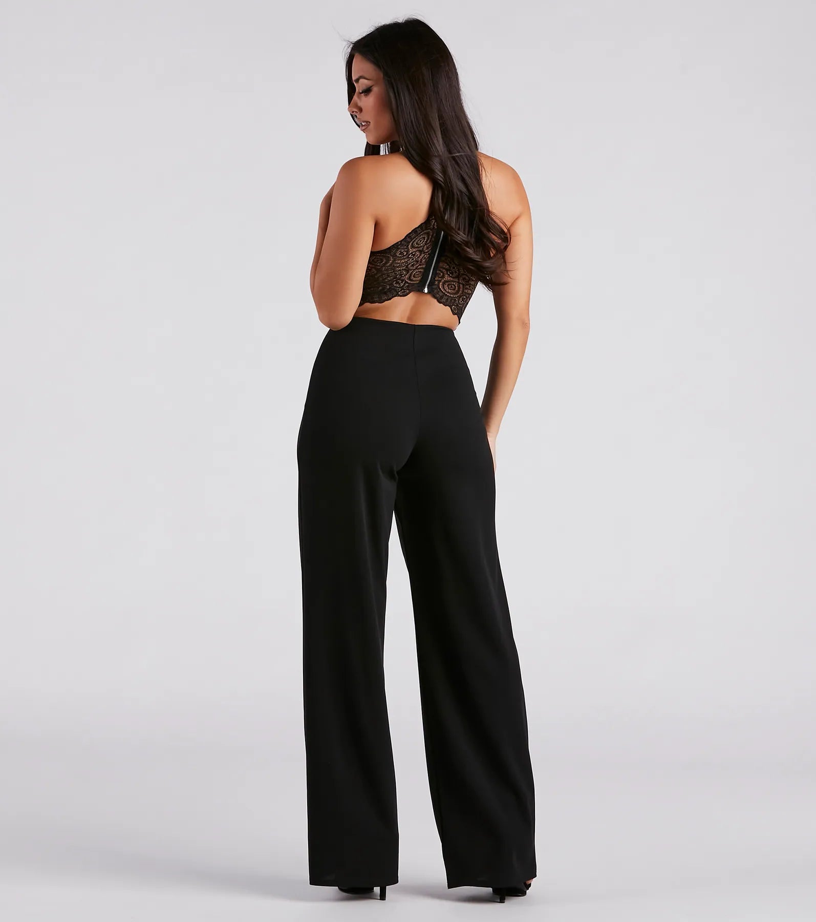 Classic Chic Moment Lace Back Jumpsuit