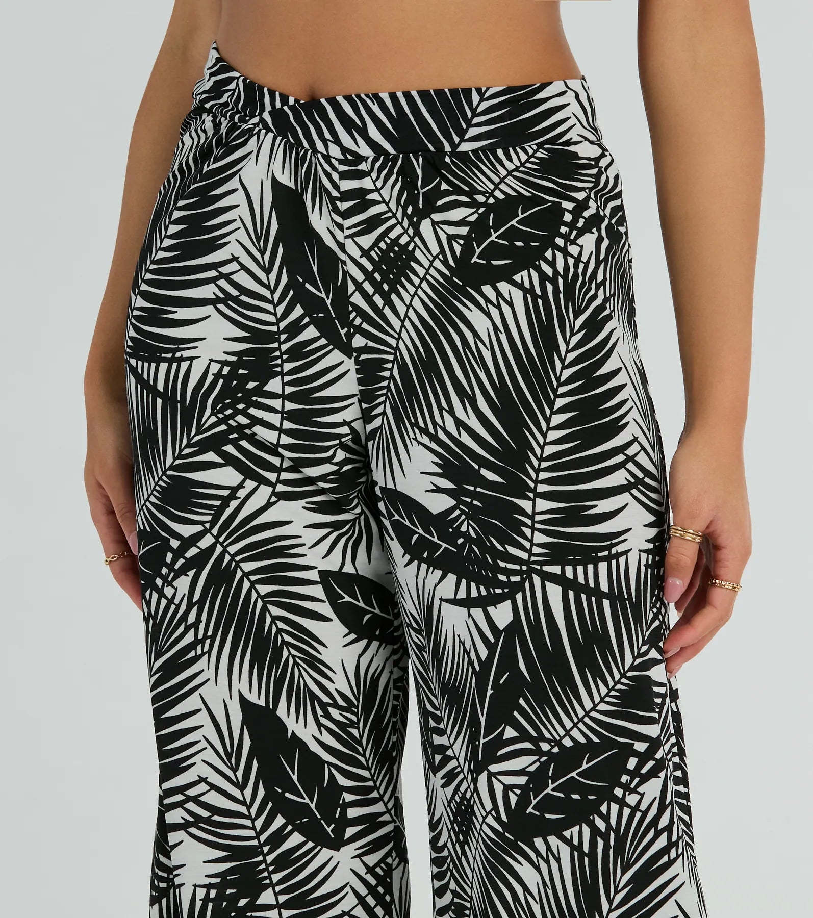 Time For Vacay High Rise Tropical Palazzo Pants