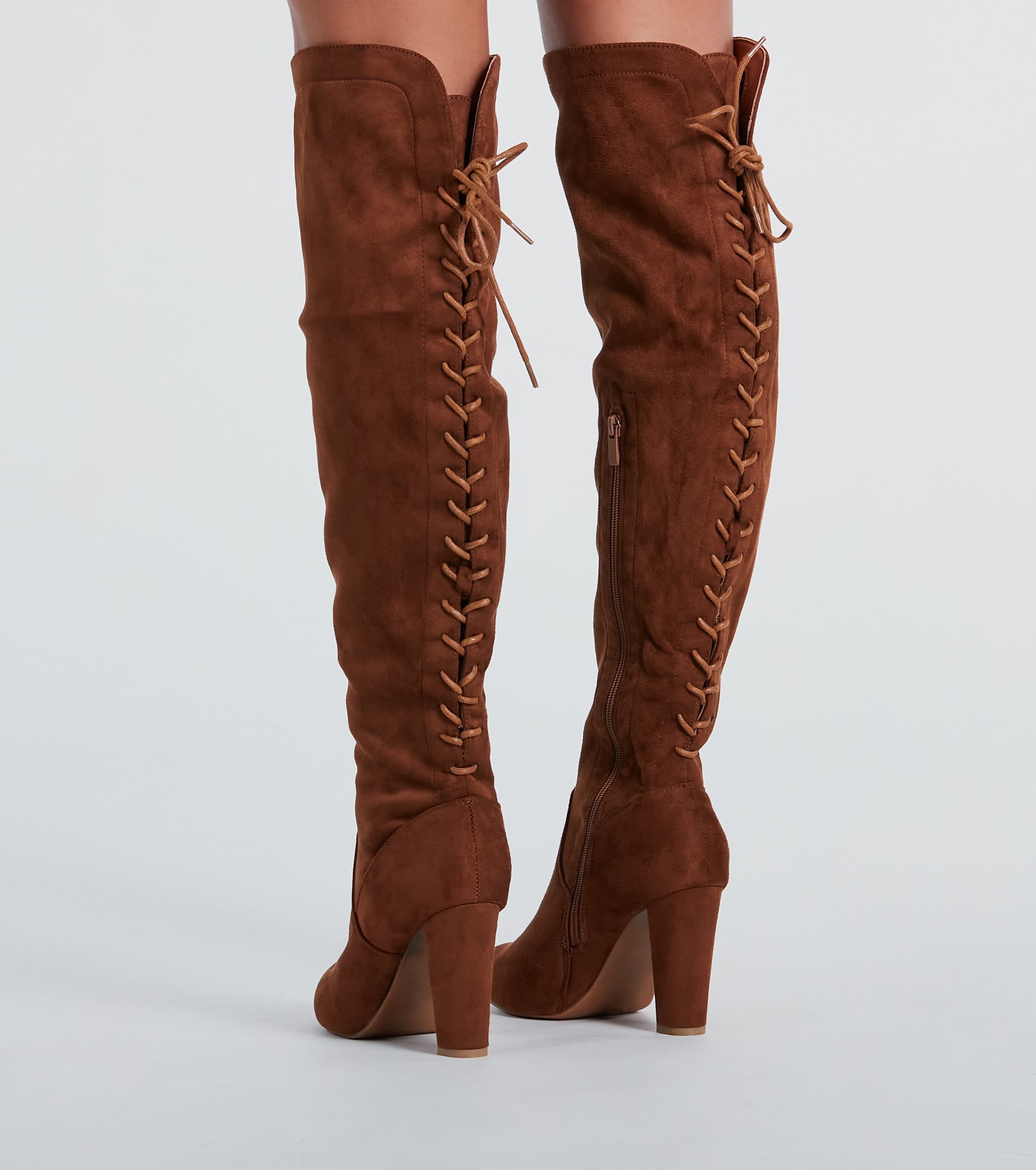 Strut Your Stuff Lace-Up Over-The-Knee Boots