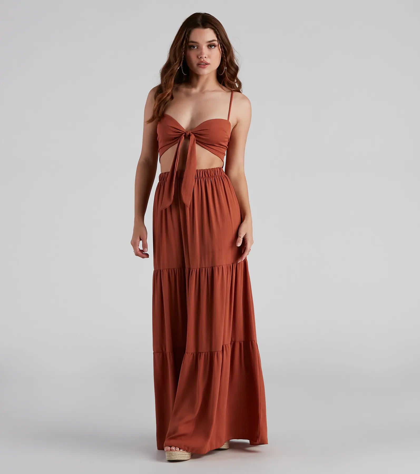 Let's Get Together Tiered Maxi Skirt