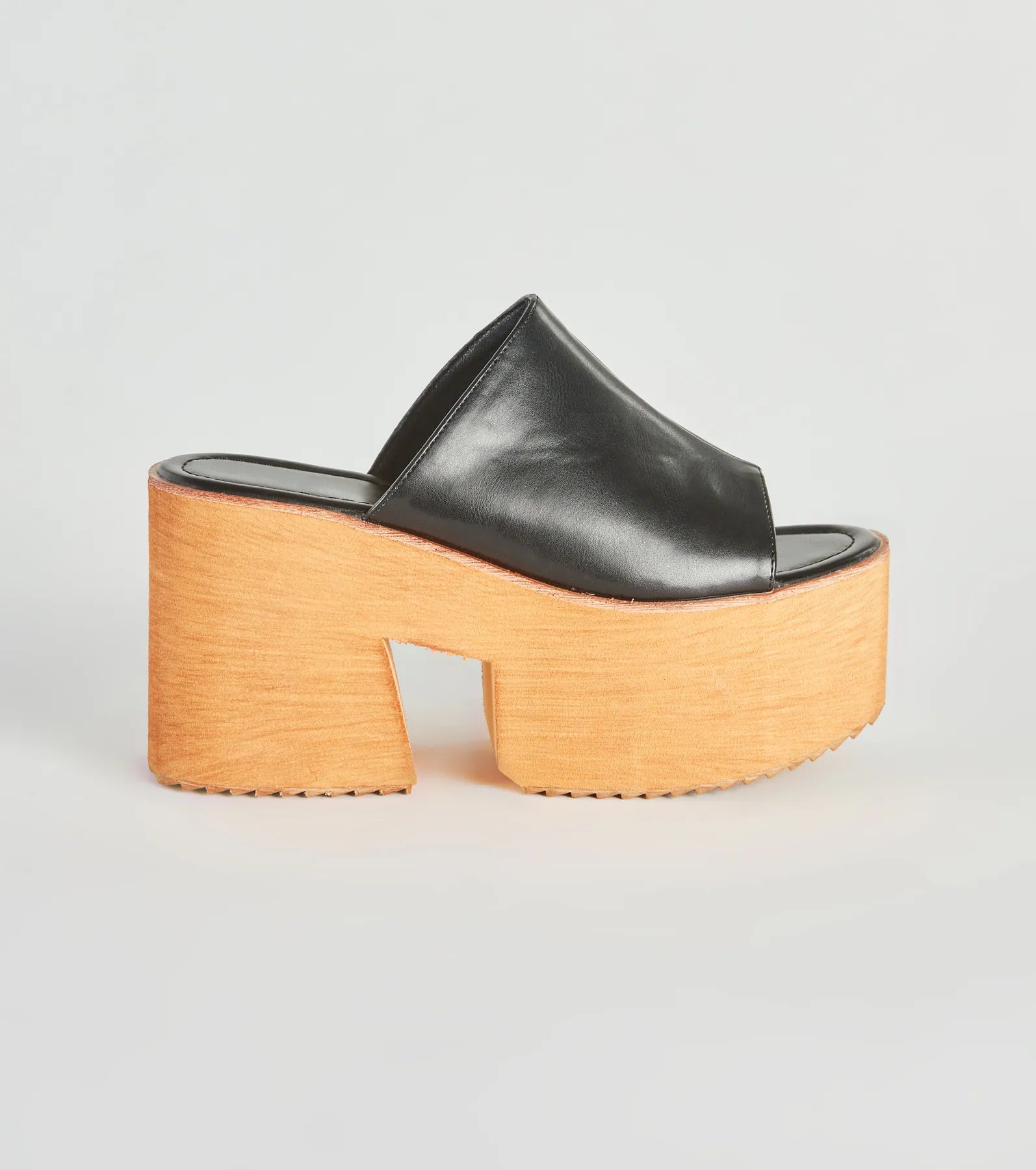 Pleasure's All Mine Wooden Platform Mules