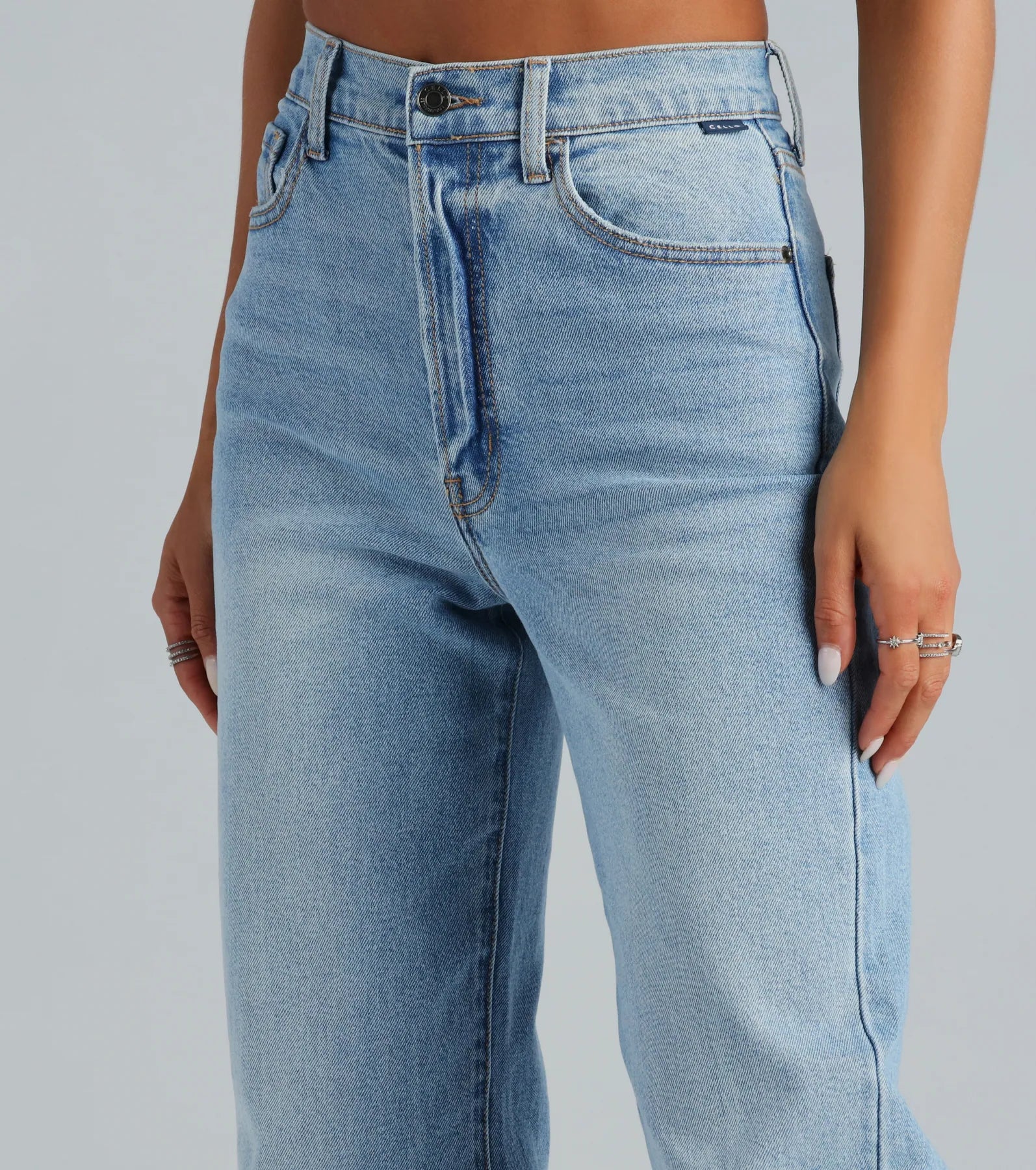 Classic High-Rise Straight-Leg Boyfriend Jeans