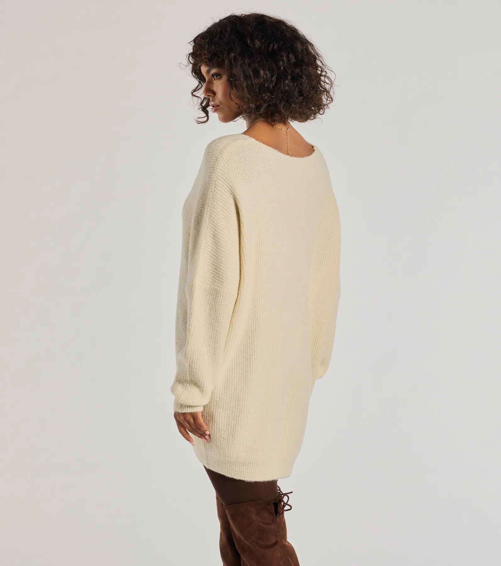 Effortless And Cozy Knit Long Sleeve Oversized Sweater