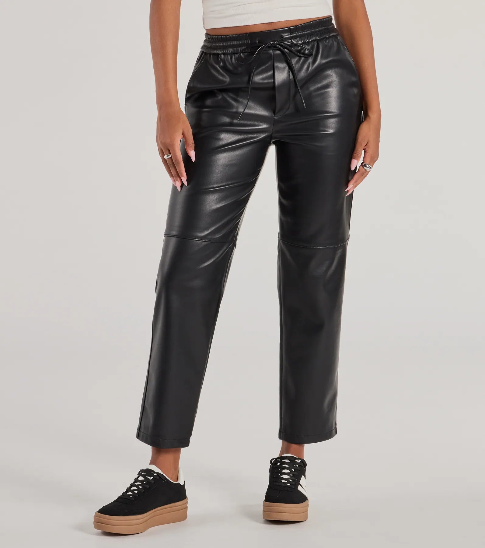 Rebel Chic Faux Leather Pants