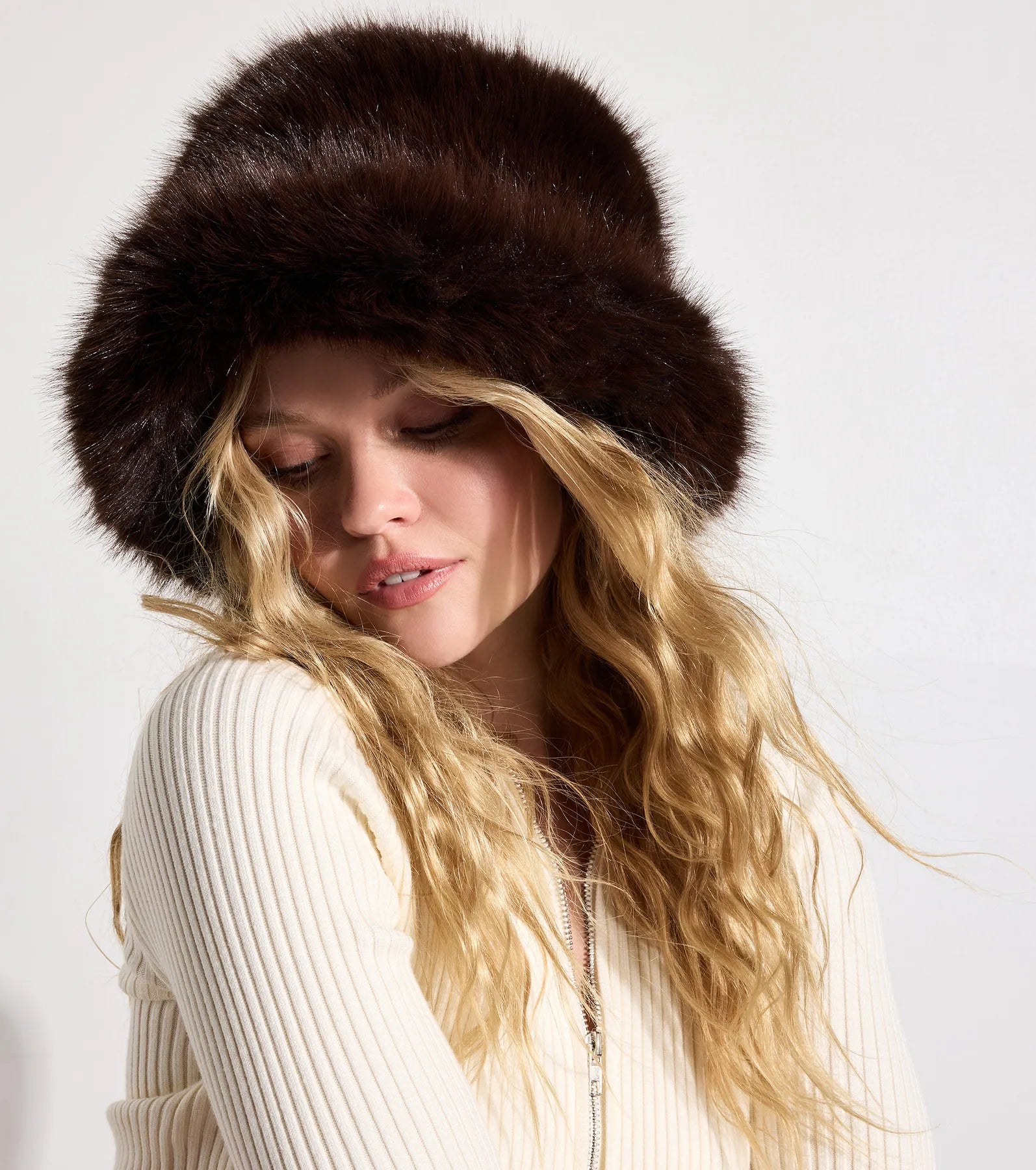 Cozy Bliss Faux Fur Bucket Hat