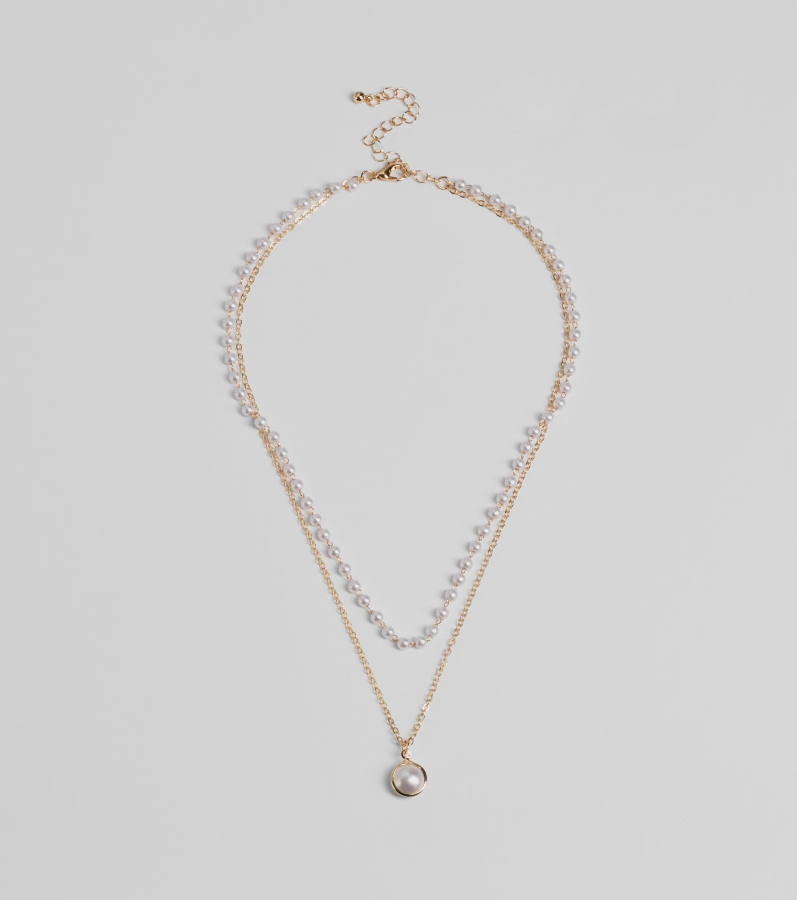 Luxe Moment Faux Pearl Layered Necklace