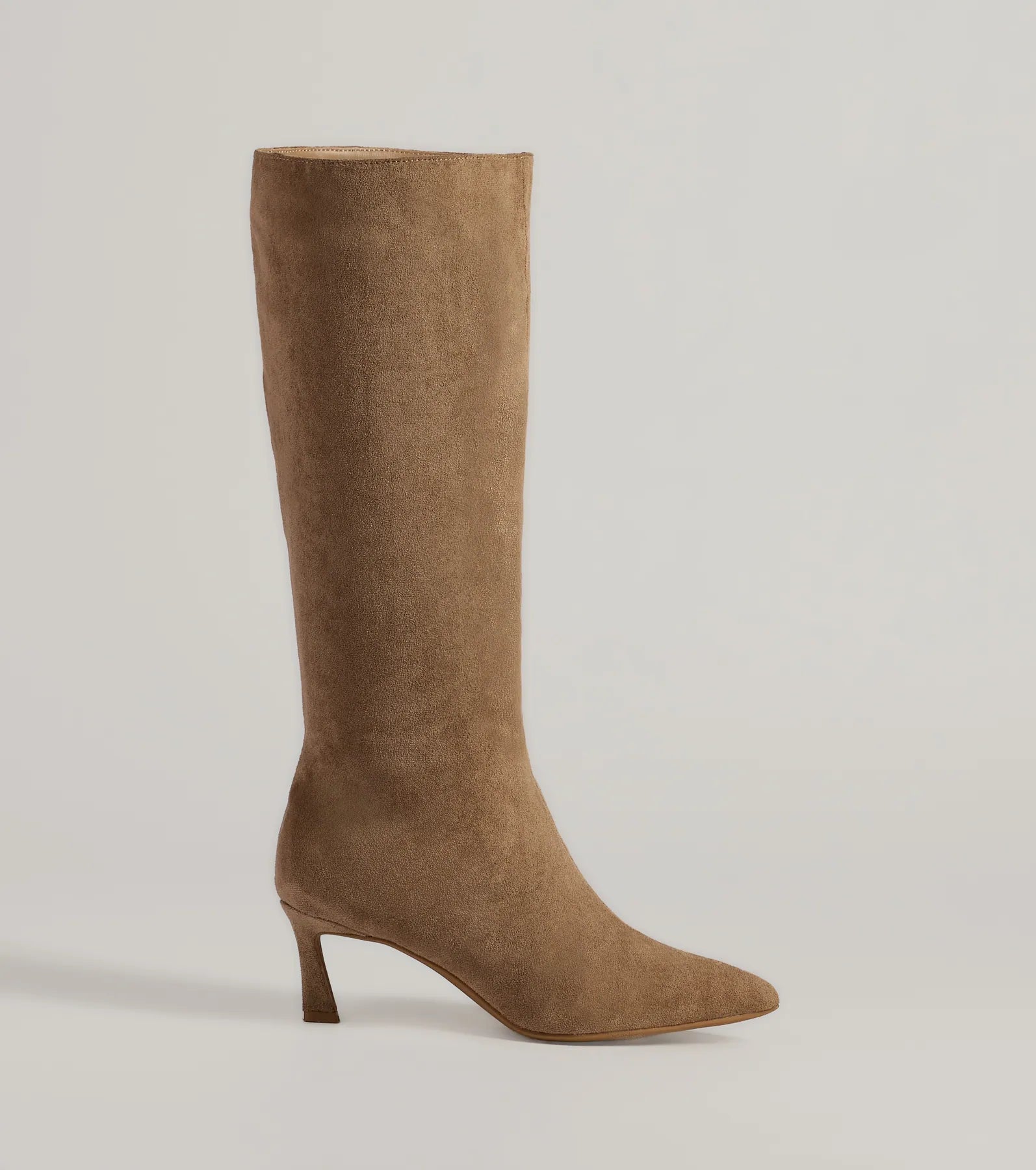 Chic Strut Under-The-Knee Kitten Heel Boots