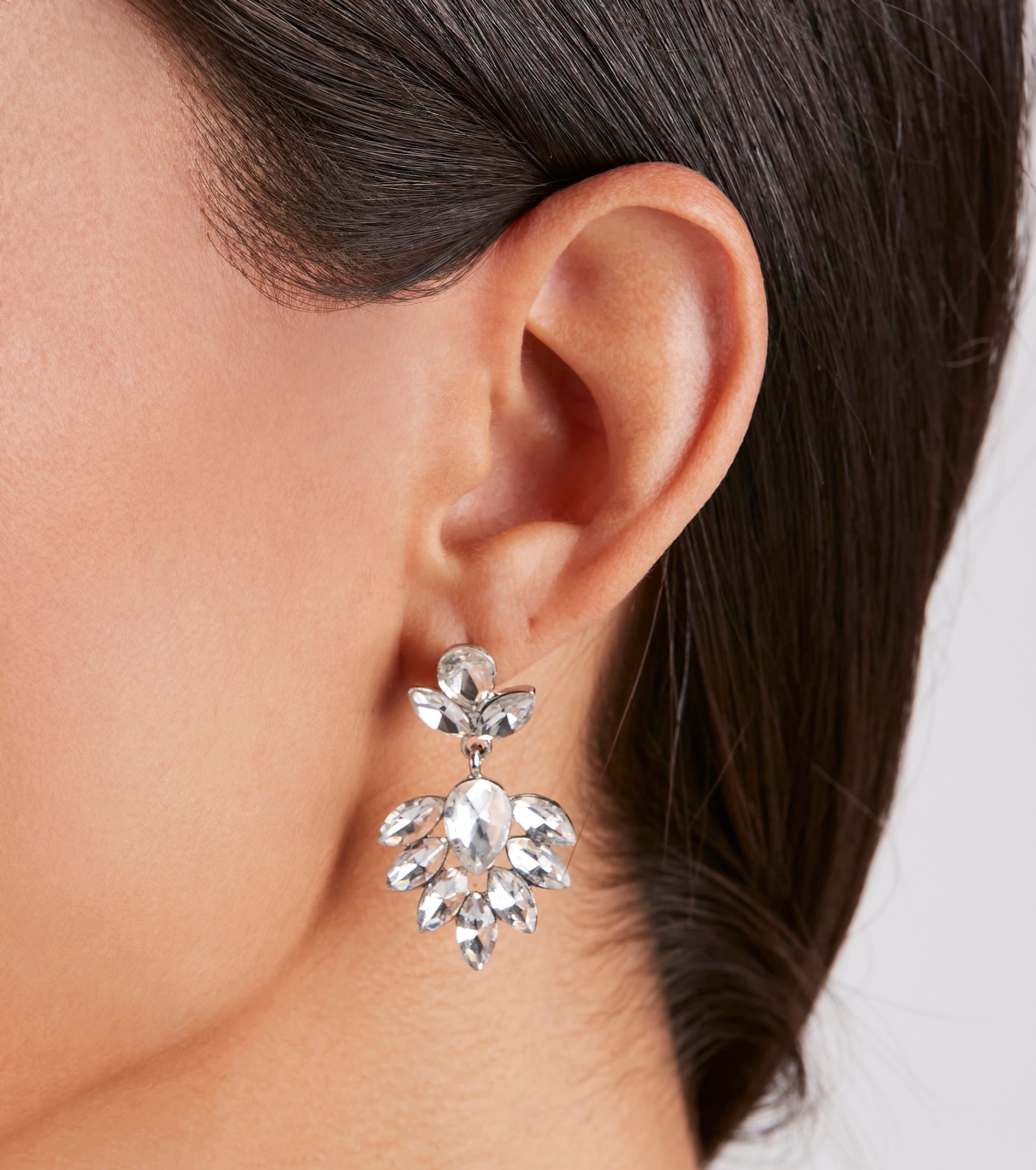 Rhinestone Radiance Drop Earrings