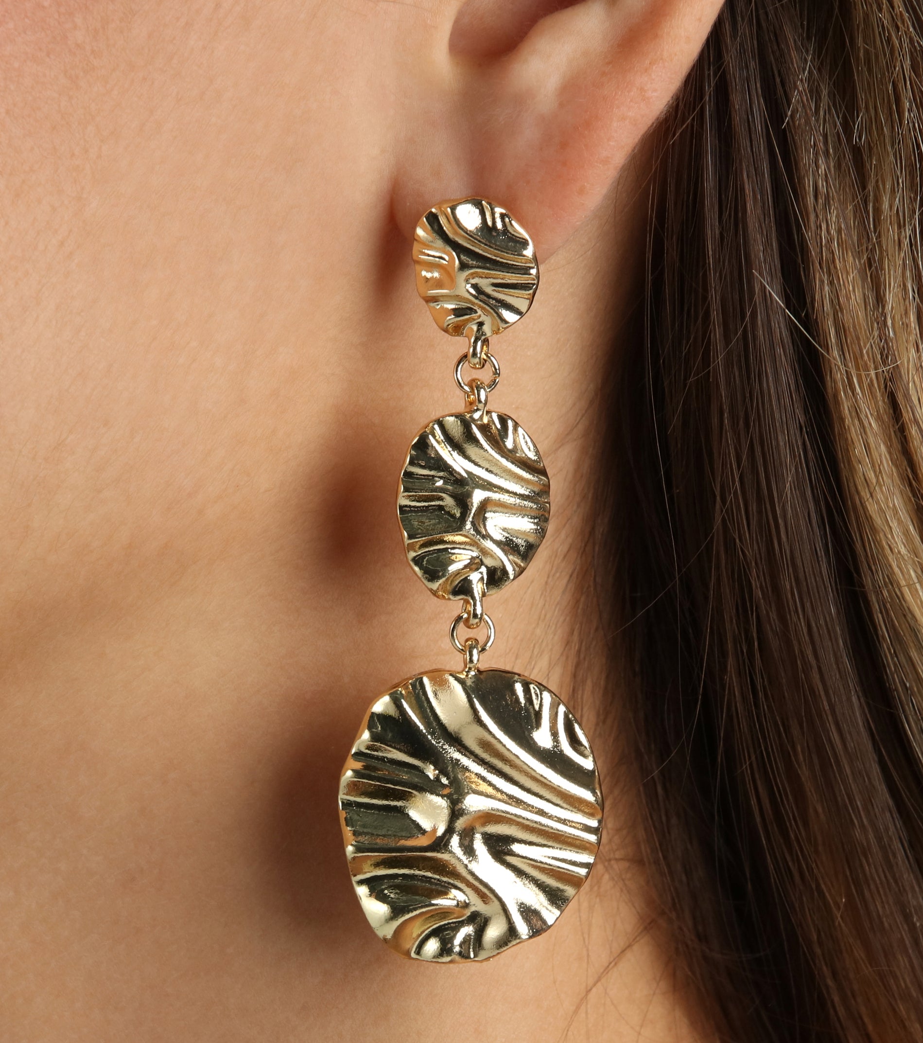 Bold Beauty Coin Charm Earrings