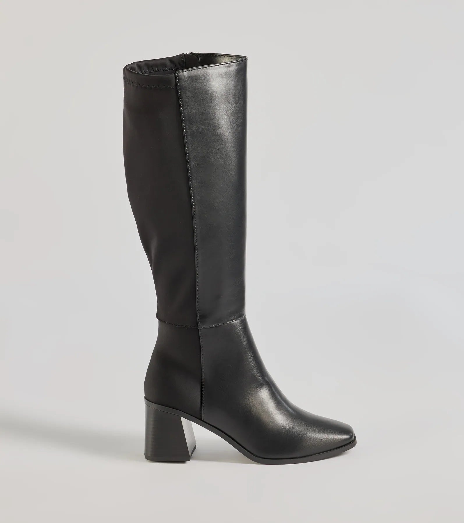 Here To Slay Under-The-Knee Block Heel Boots