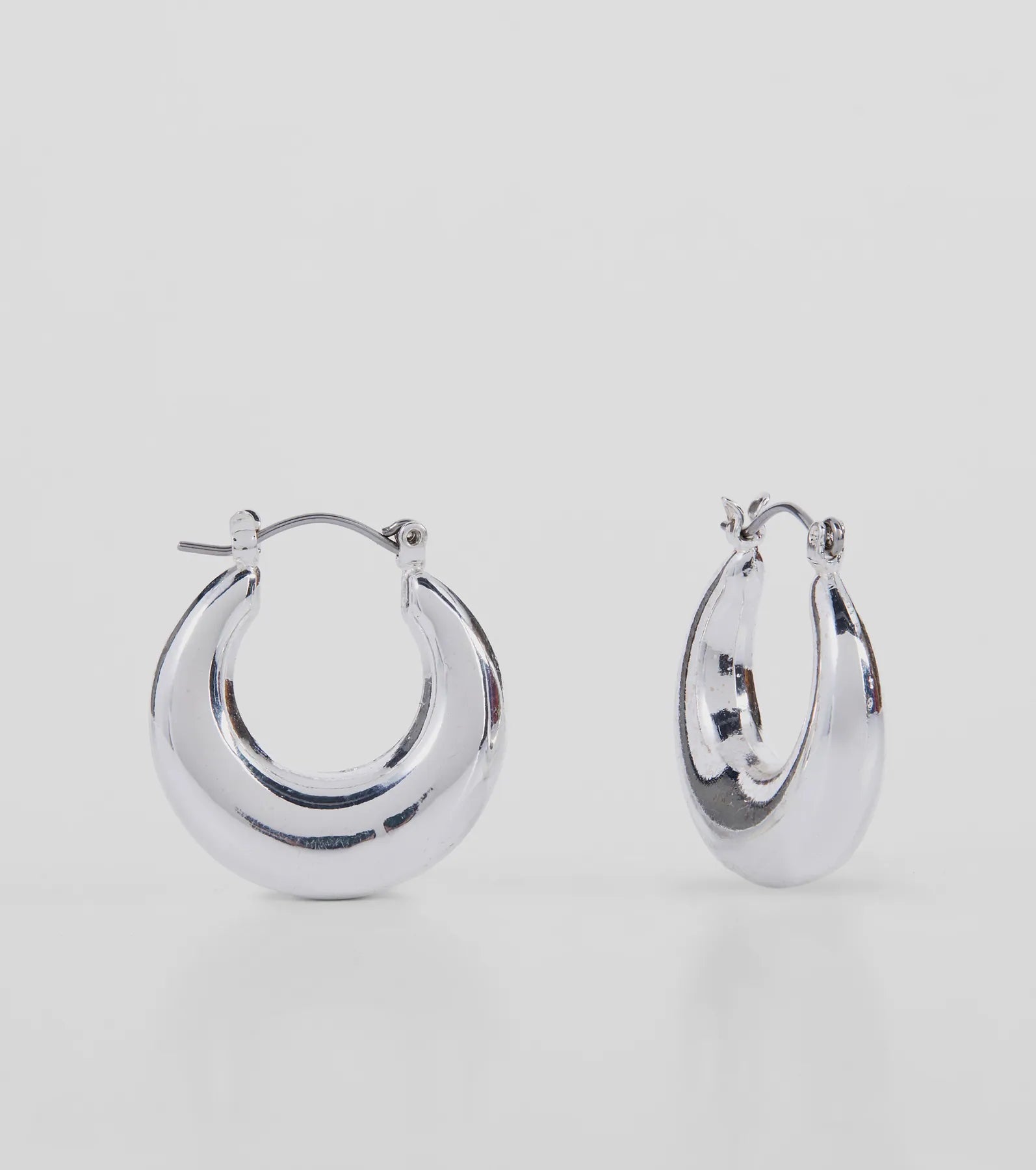 Simply Luxe Sterling Silver Plated Hoop Earrings