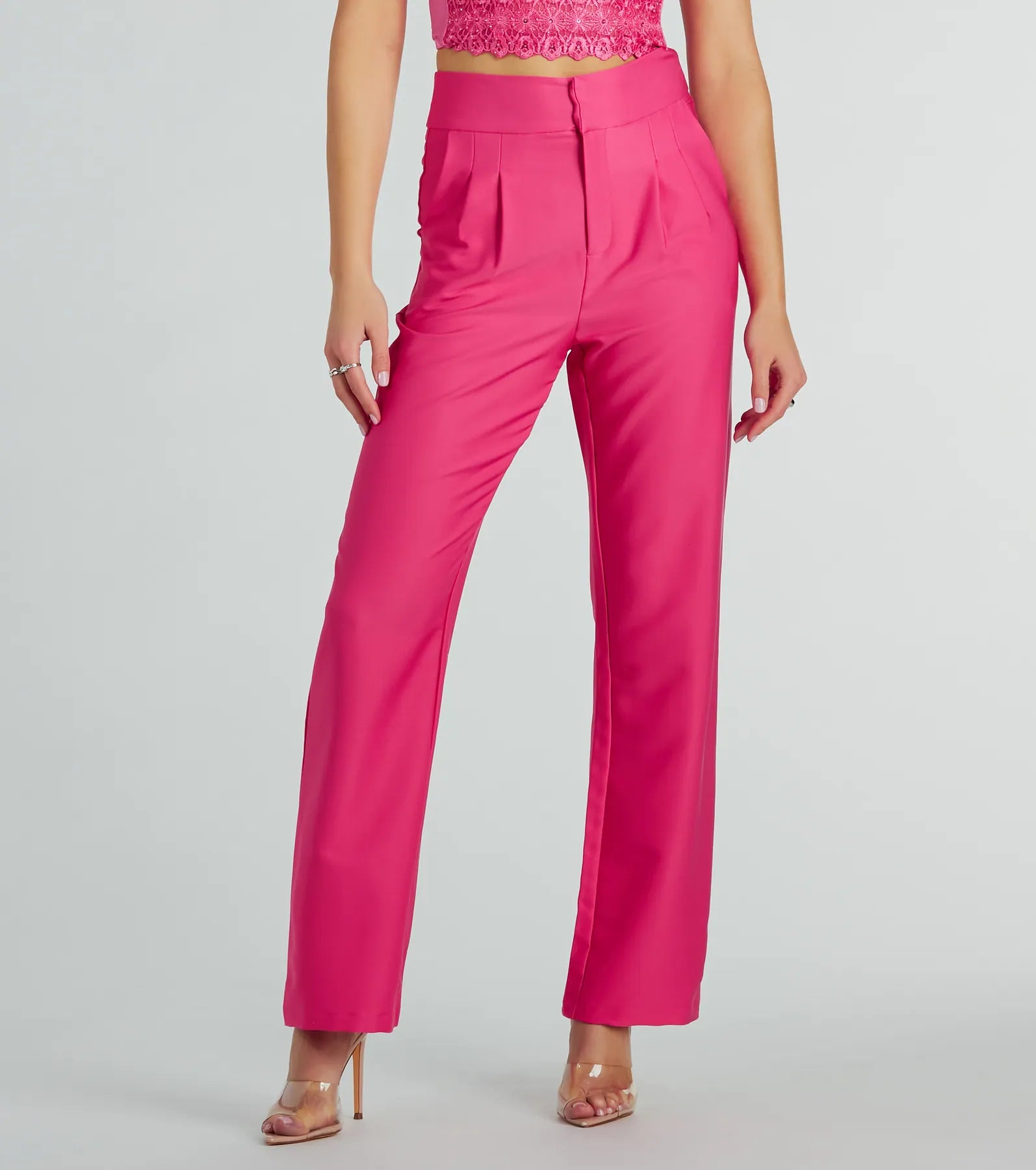 Sophisticated Moment Straight Leg Trouser Pants