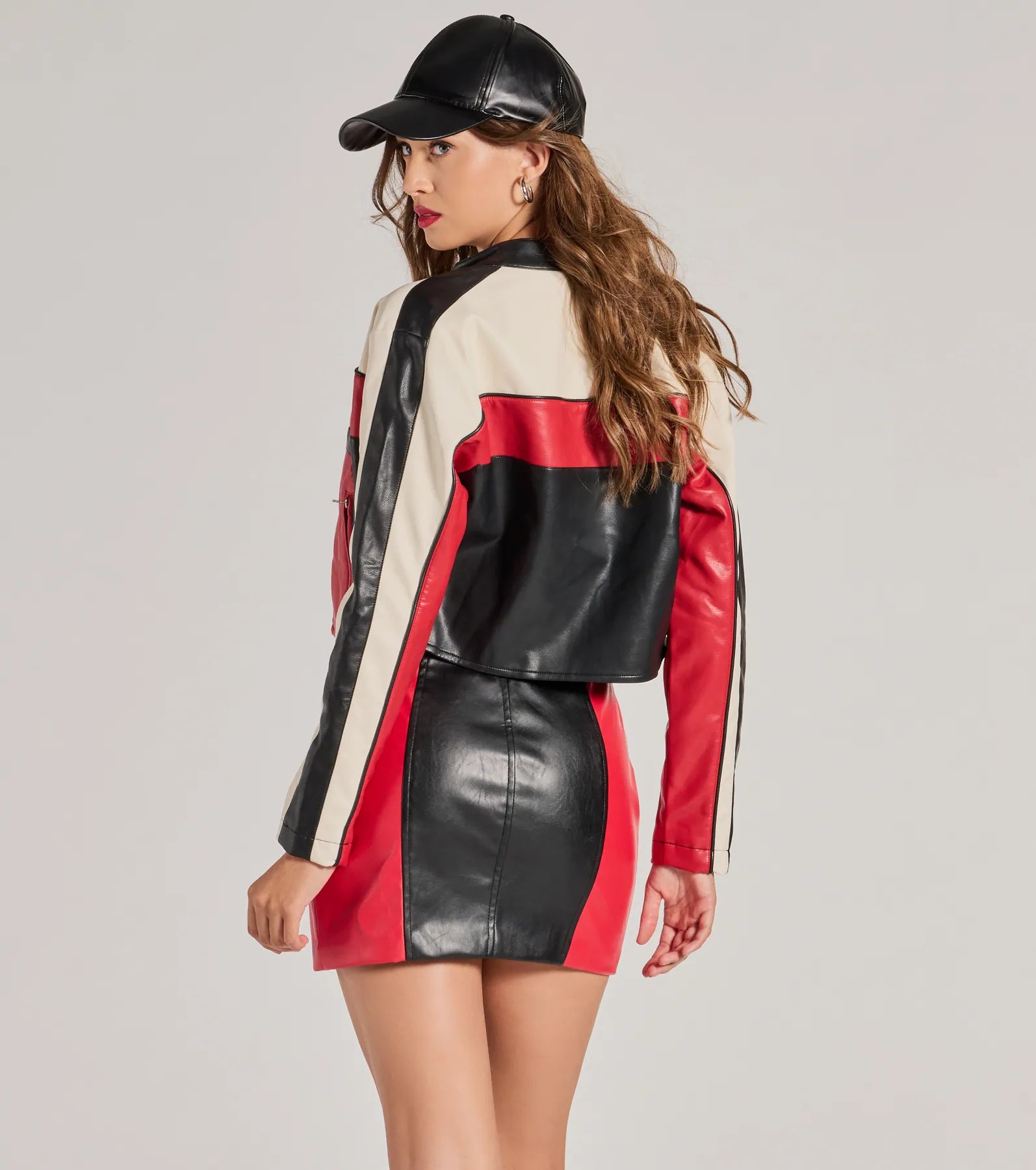 Ride In Style Faux Leather Moto Crop Jacket