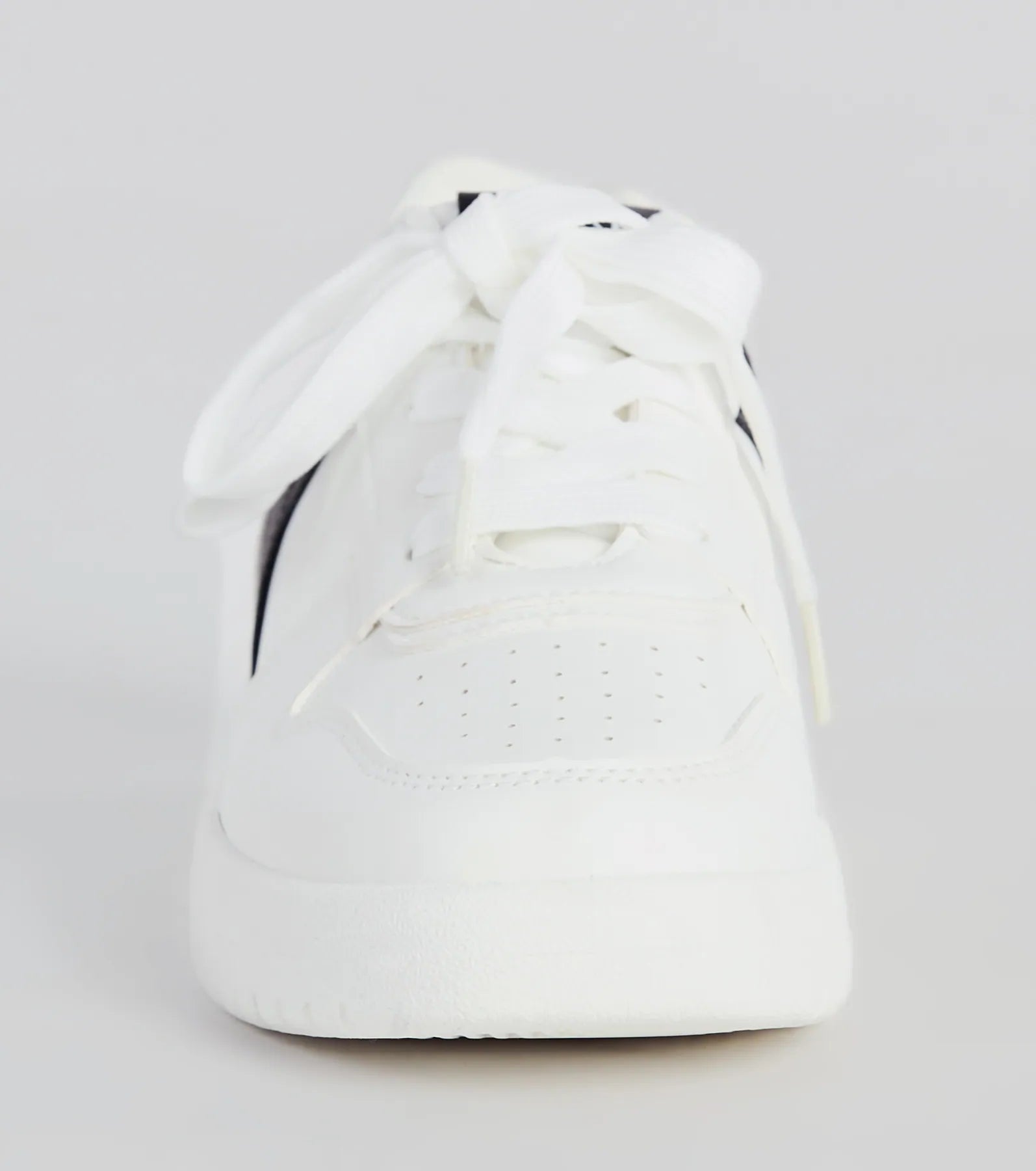 Too Cool Contrast Trim Faux Leather Sneakers