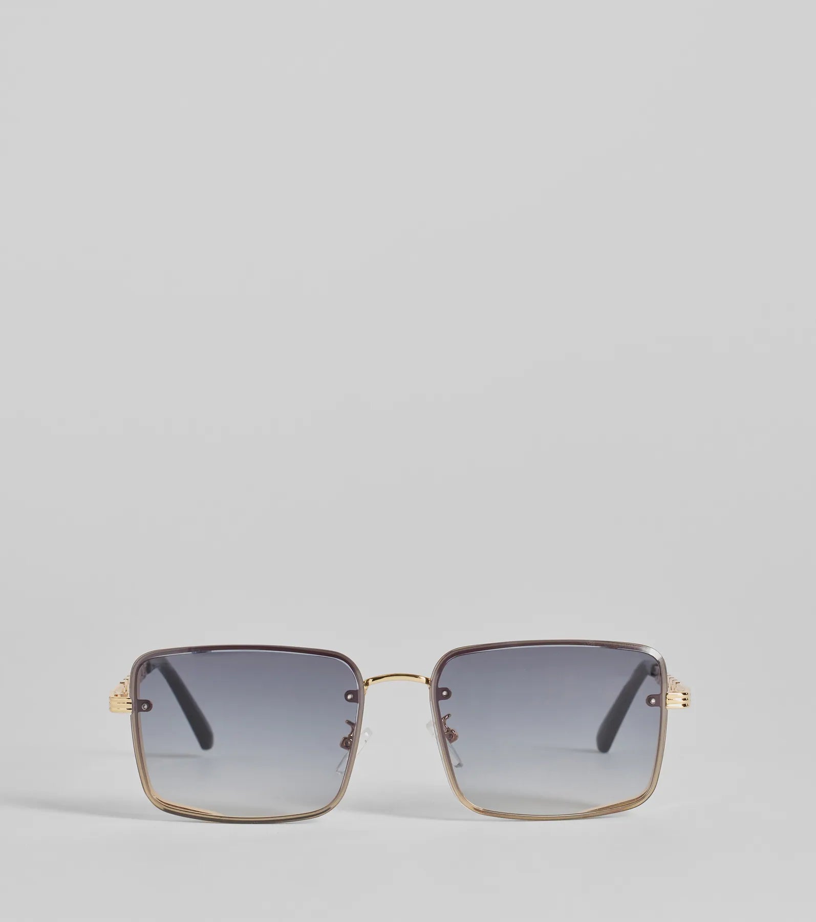 Living Sleek Square Chain Trim Sunglasses