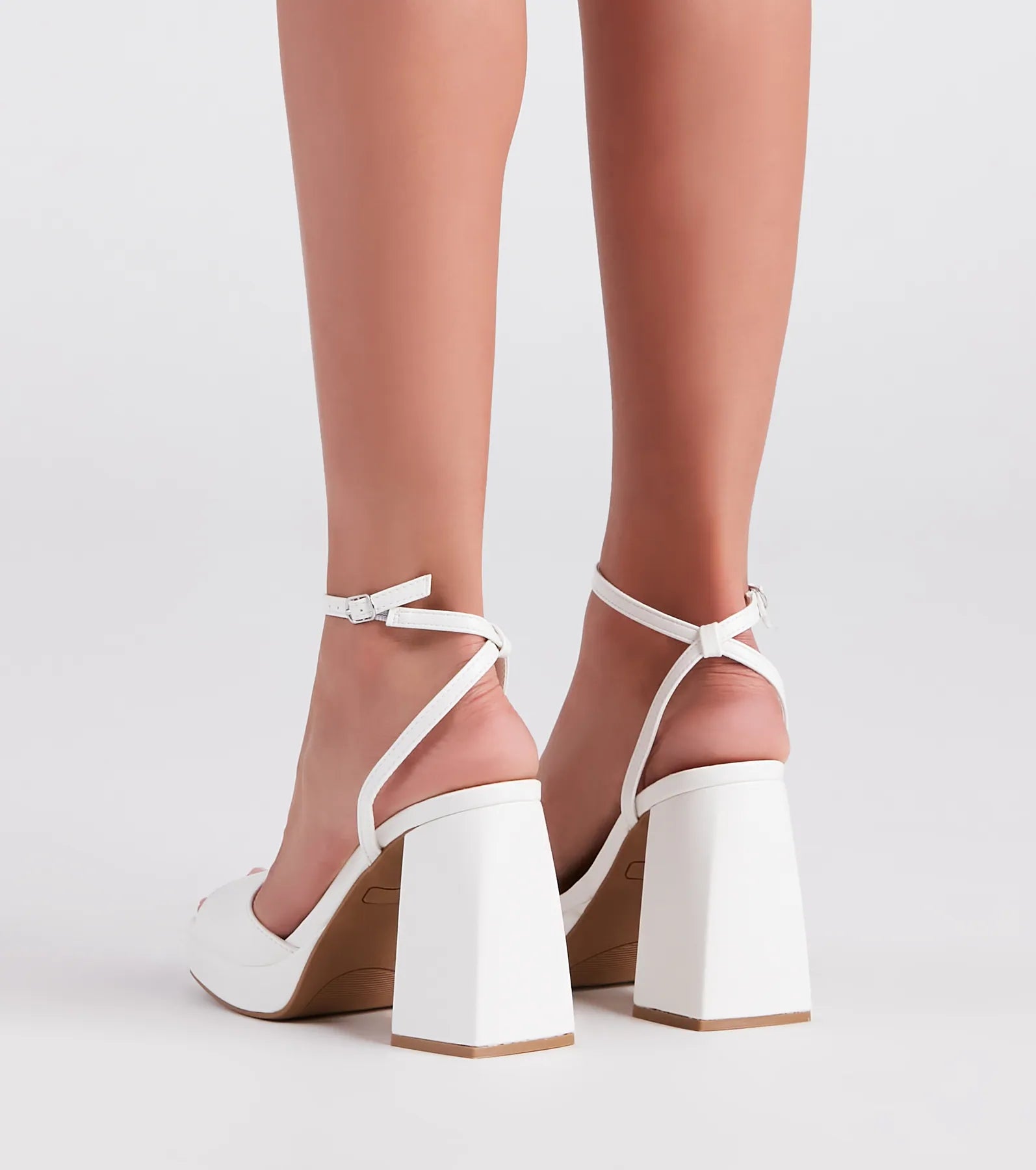 You're Cute Chunky Platform Block Heels