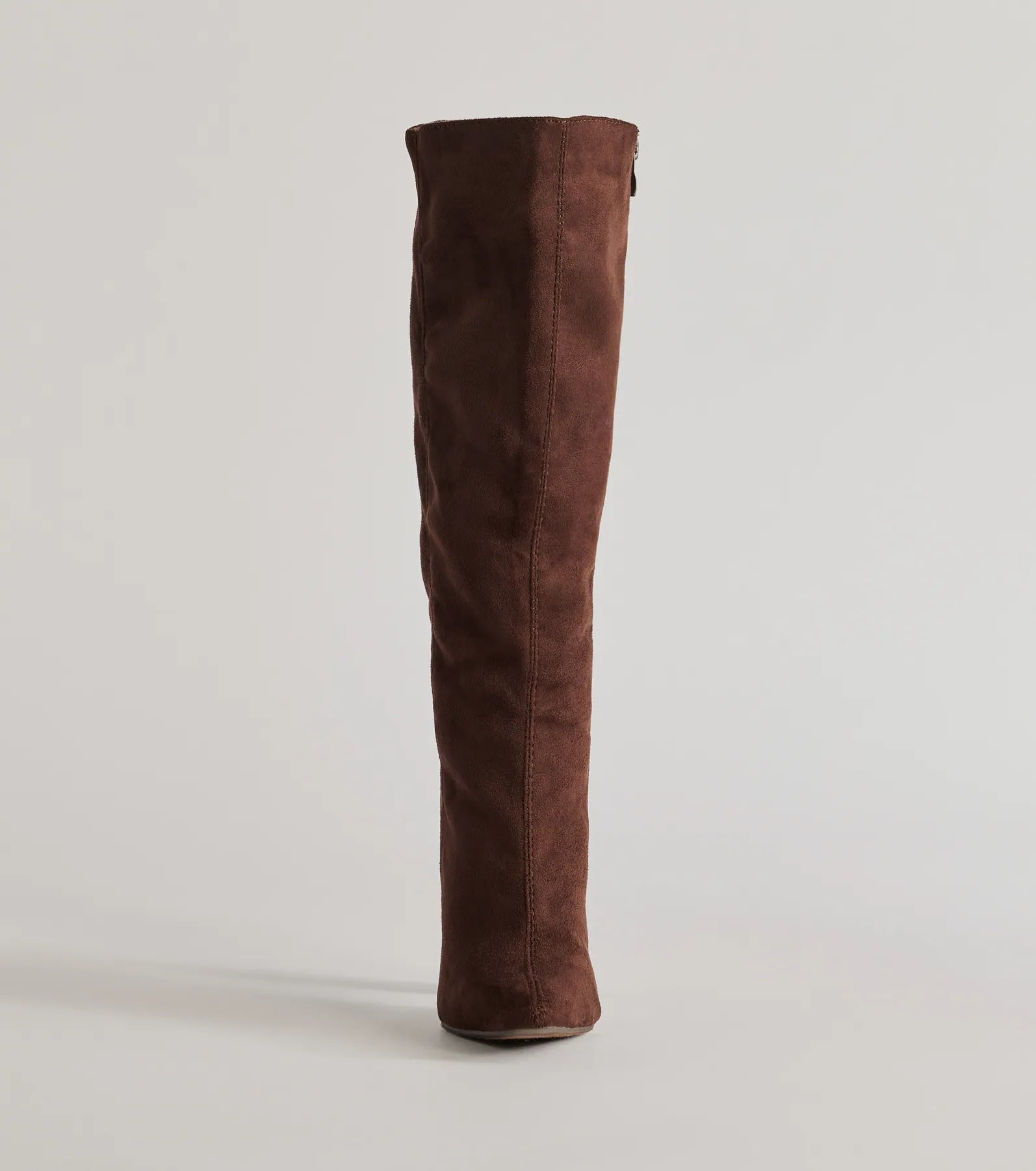 Chic Element Faux Suede Under-The-Knee Boots