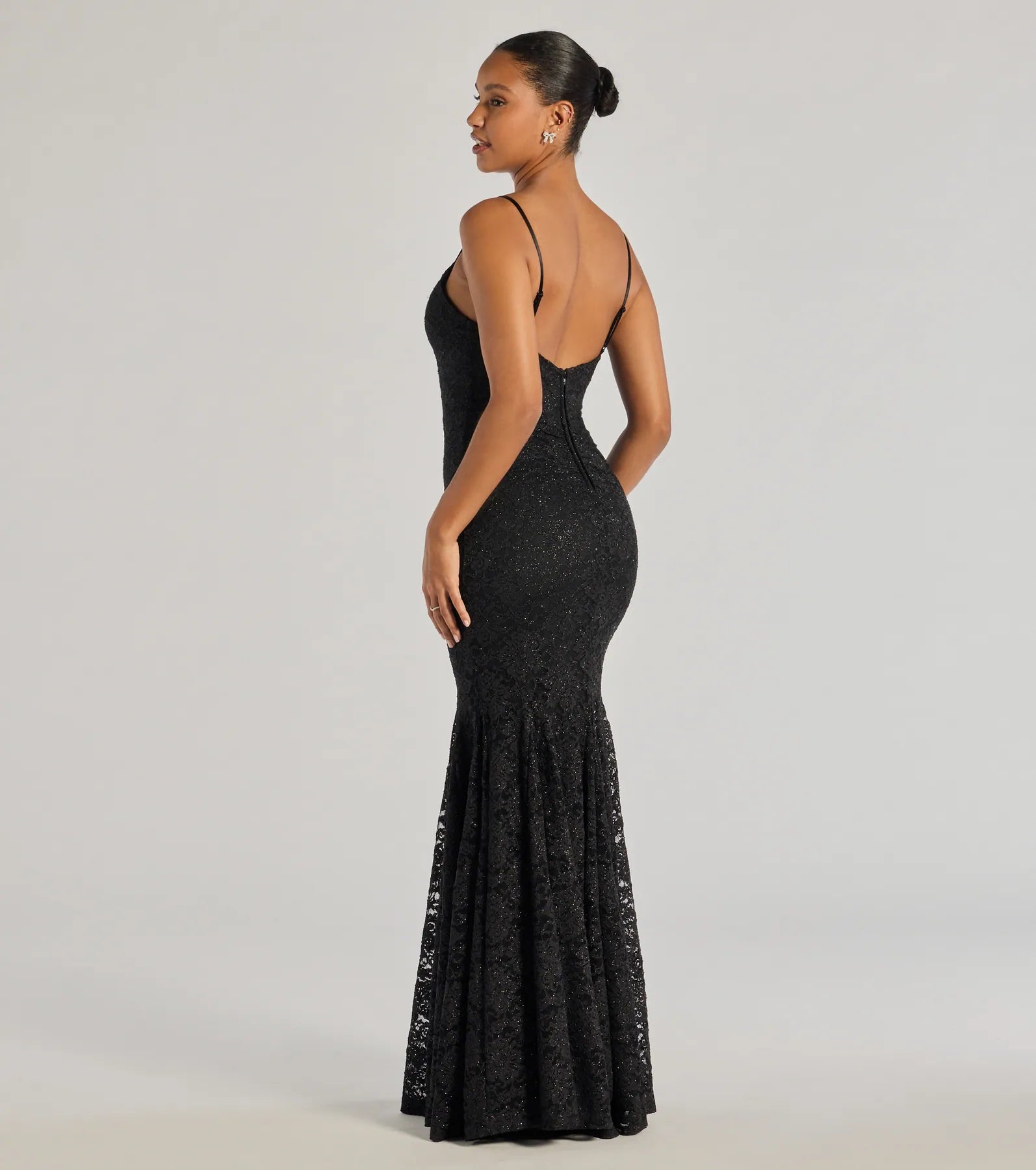 Arna Low Back Mermaid Lace Formal Dress