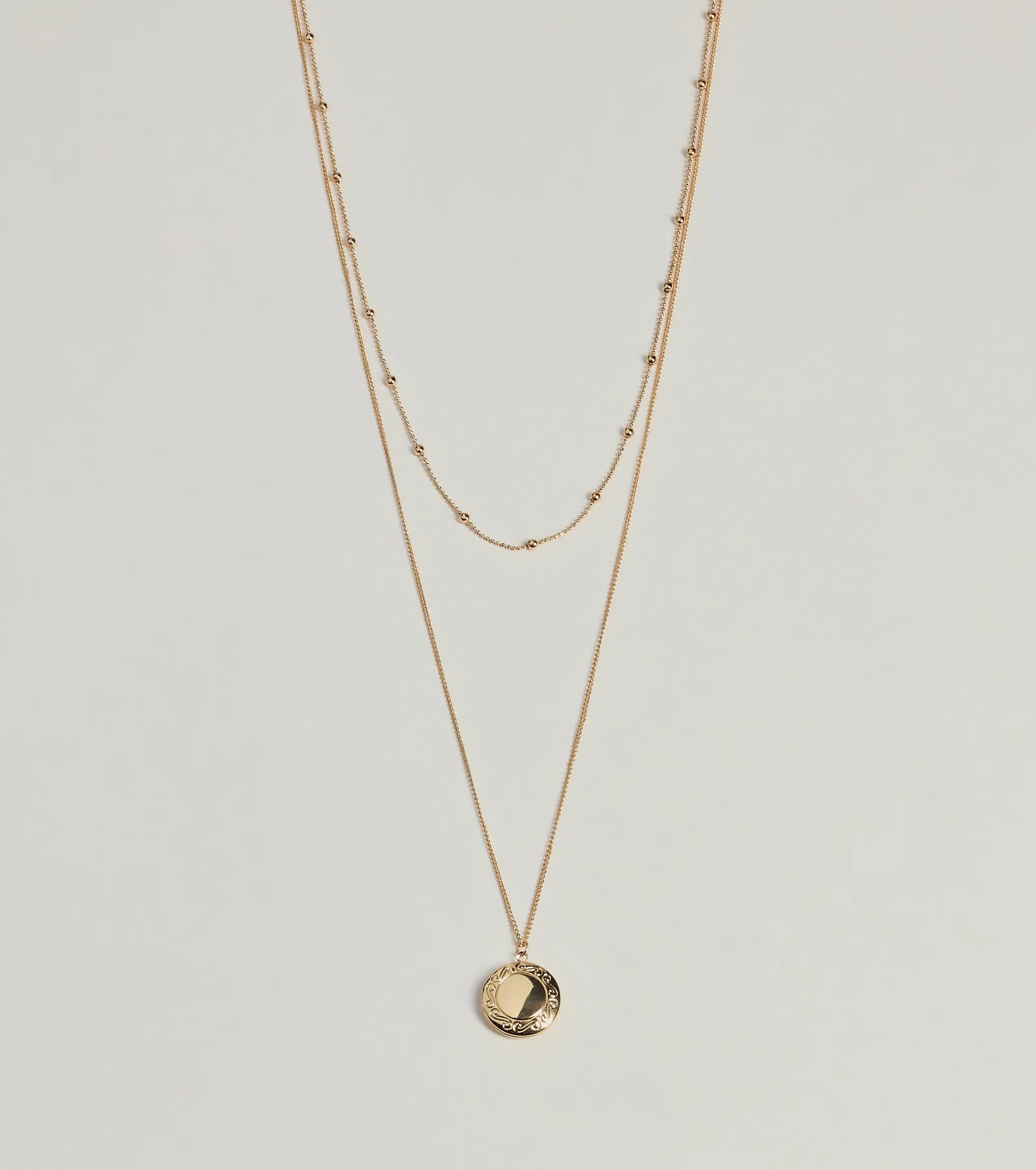 Forever Yours Layered Locket Necklace