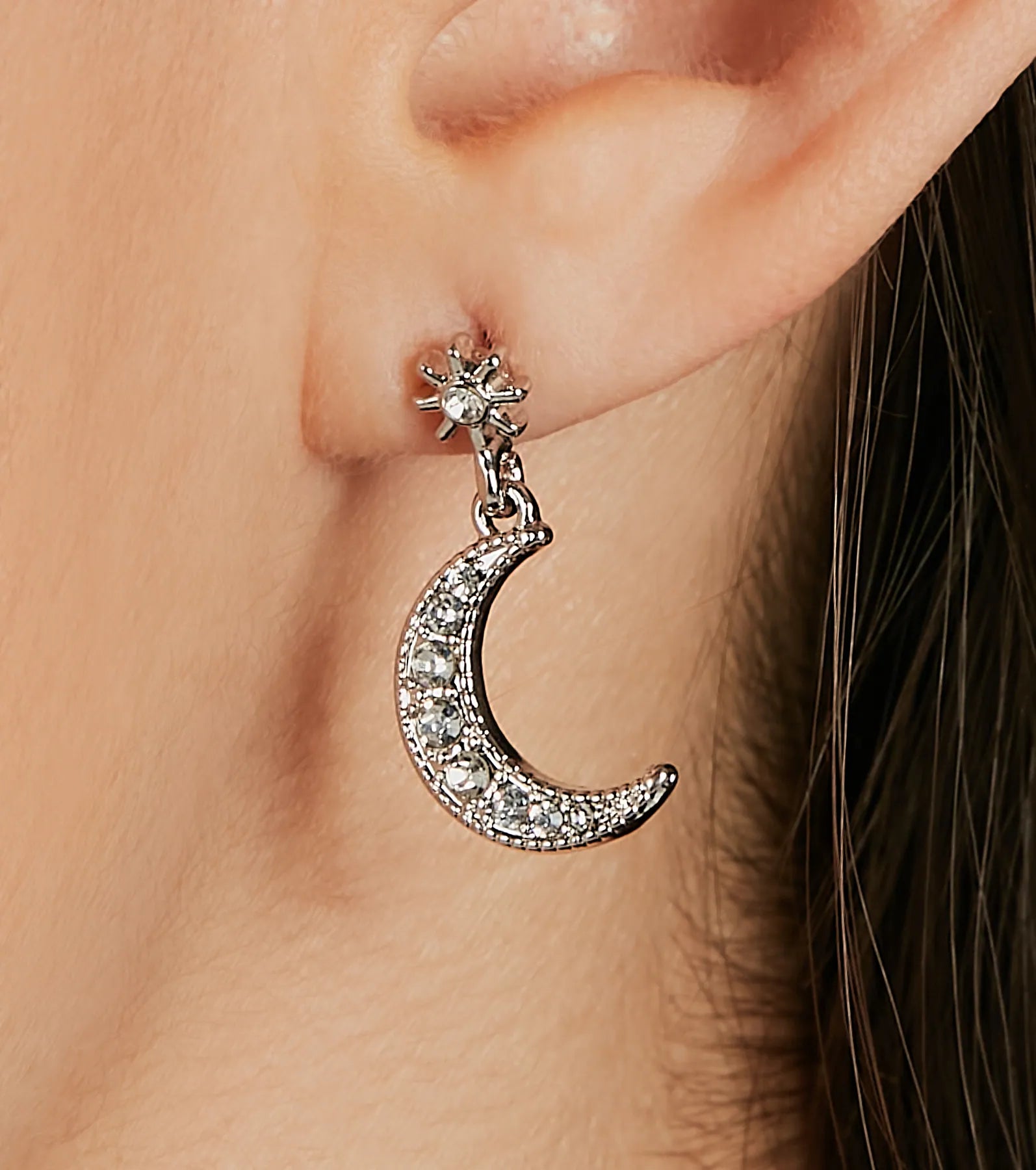 Celestial Sweetheart Moon And Star Earrings