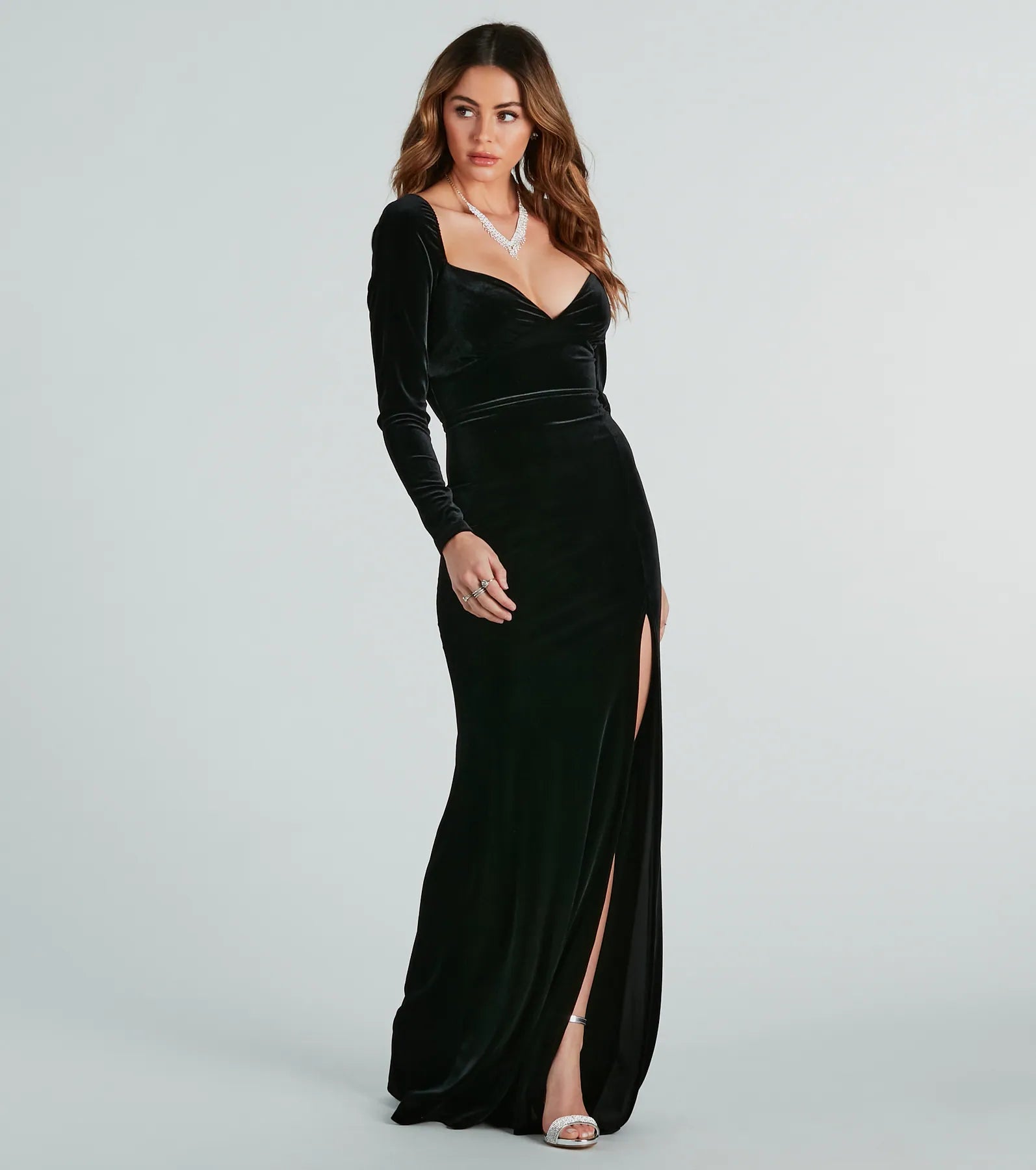 Avril Formal Velvet Mermaid Long Dress