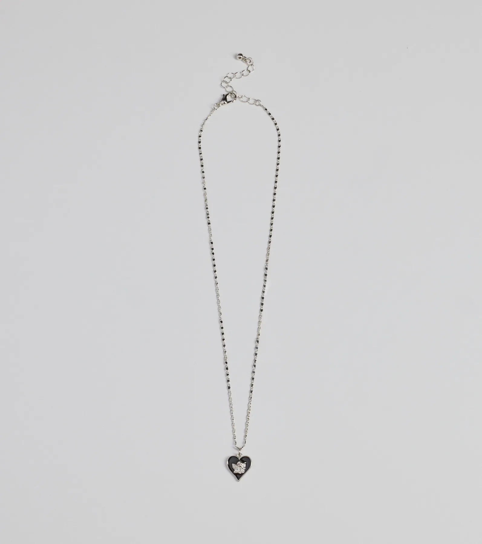 Adorable Vibe Angel Heart Charm Necklace