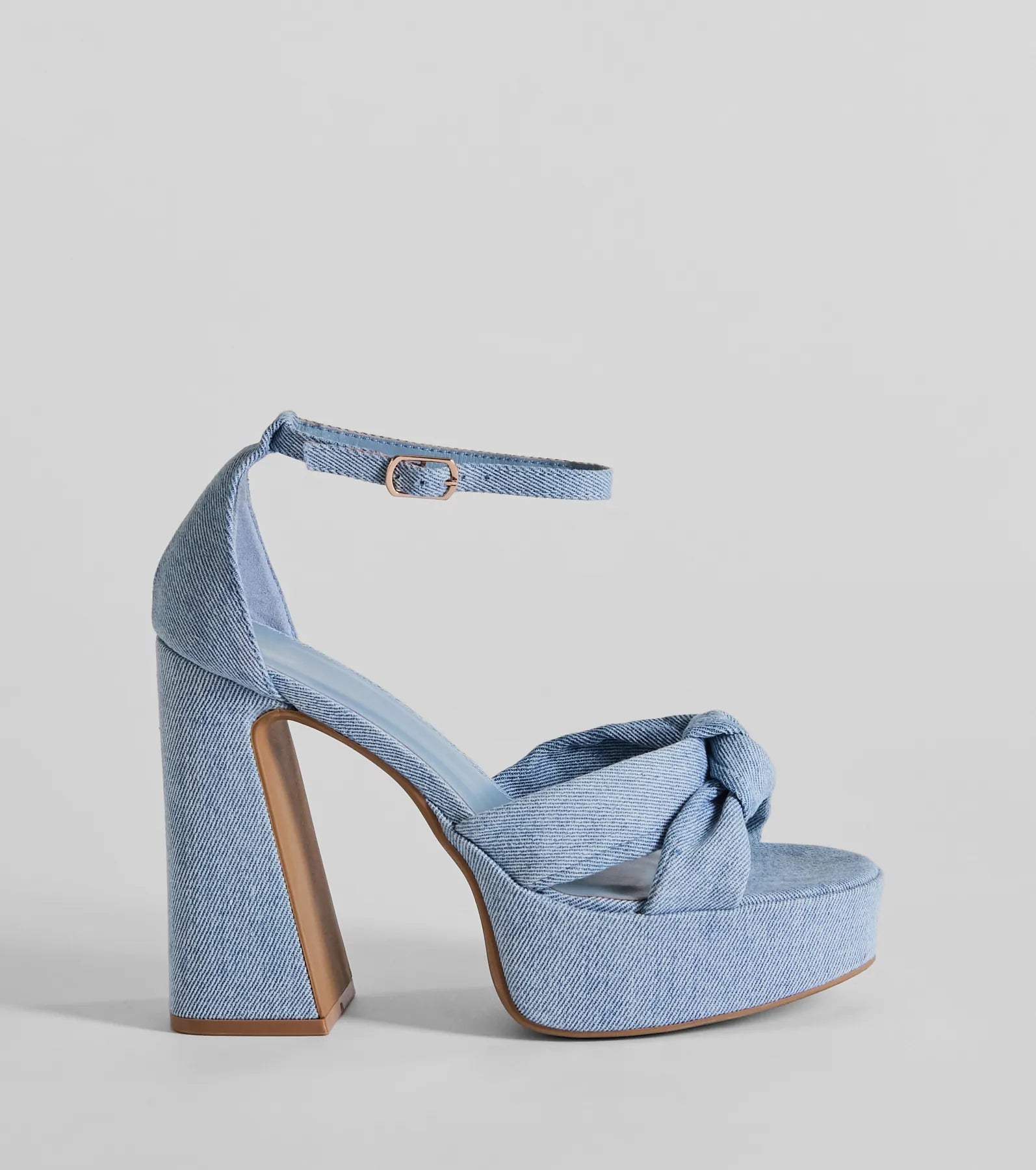 Sunset Drinks Platform Block Heels