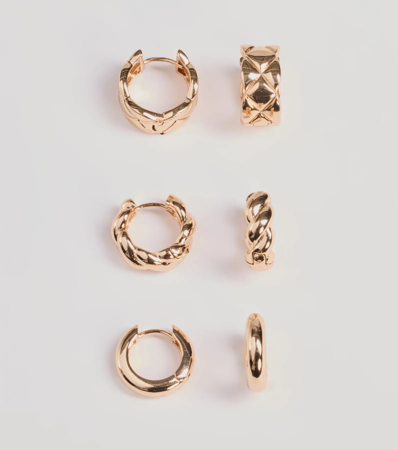 Set The Bar Mini Hoop Three-Pack Earrings Set