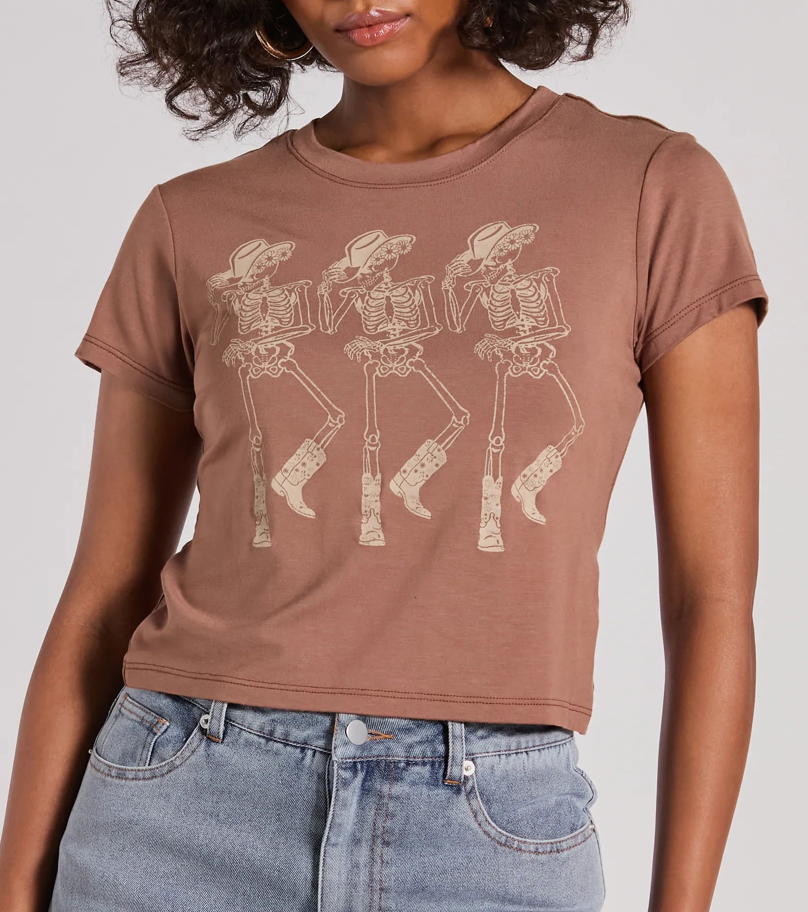 Totally Killin' It Skeleton Rodeo Graphic Tee