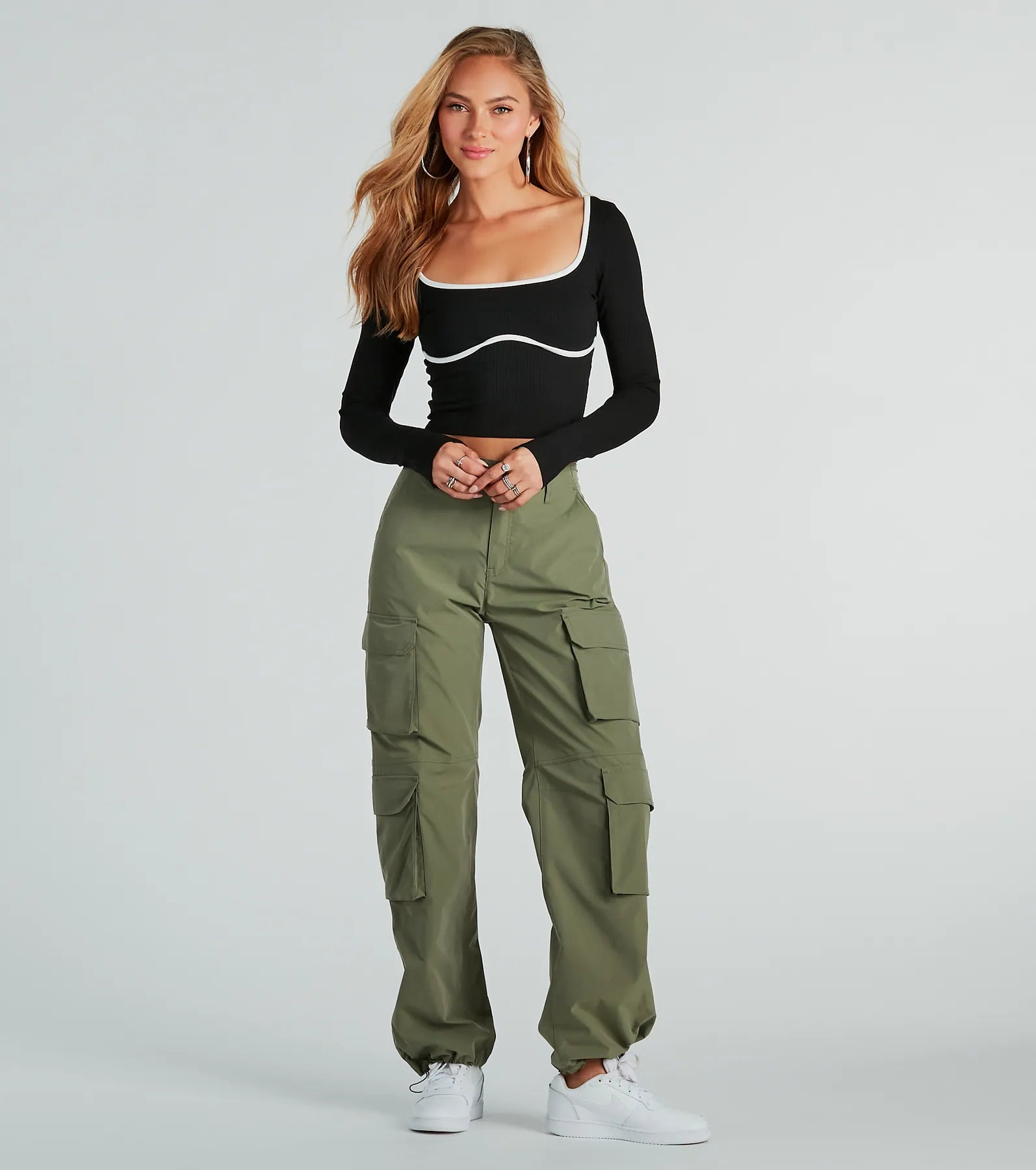 Out For The Day High-Rise Cargo Pants